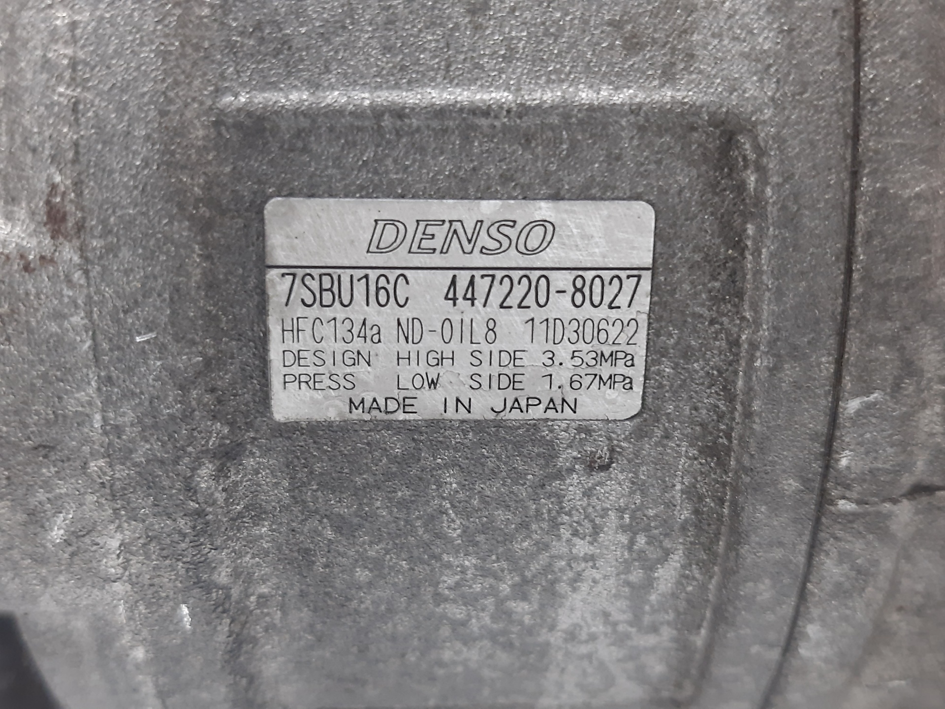 Compresor del aire acondicionado 256S5 4472208027 de Bmw 3 descapotable (e46) 2000-2006 192 CV con 169673 km - pieza usada