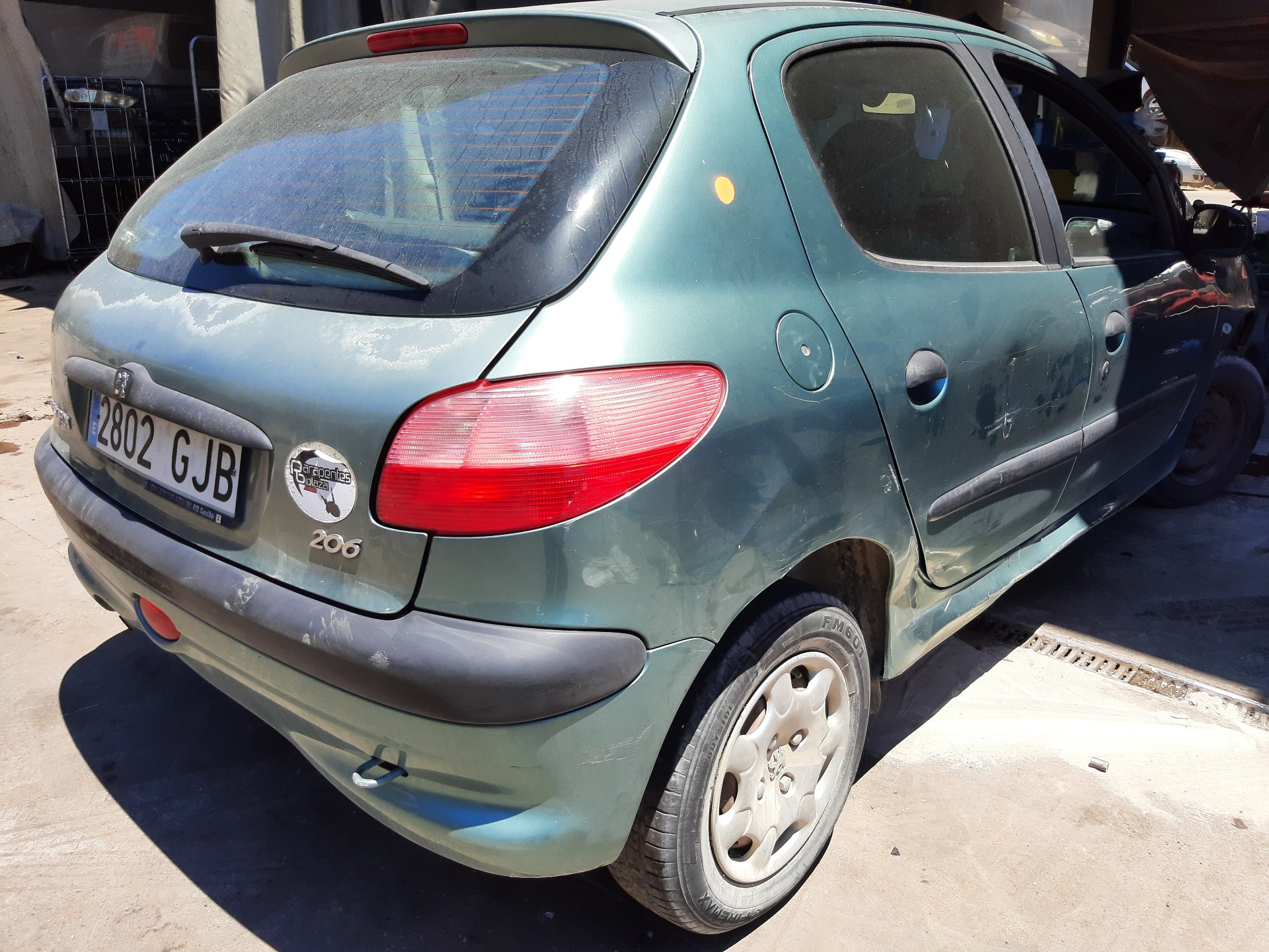 PEUGEOT 206 1 generation (1998-2009) Hátsó lökhárító 7013L0 18798397