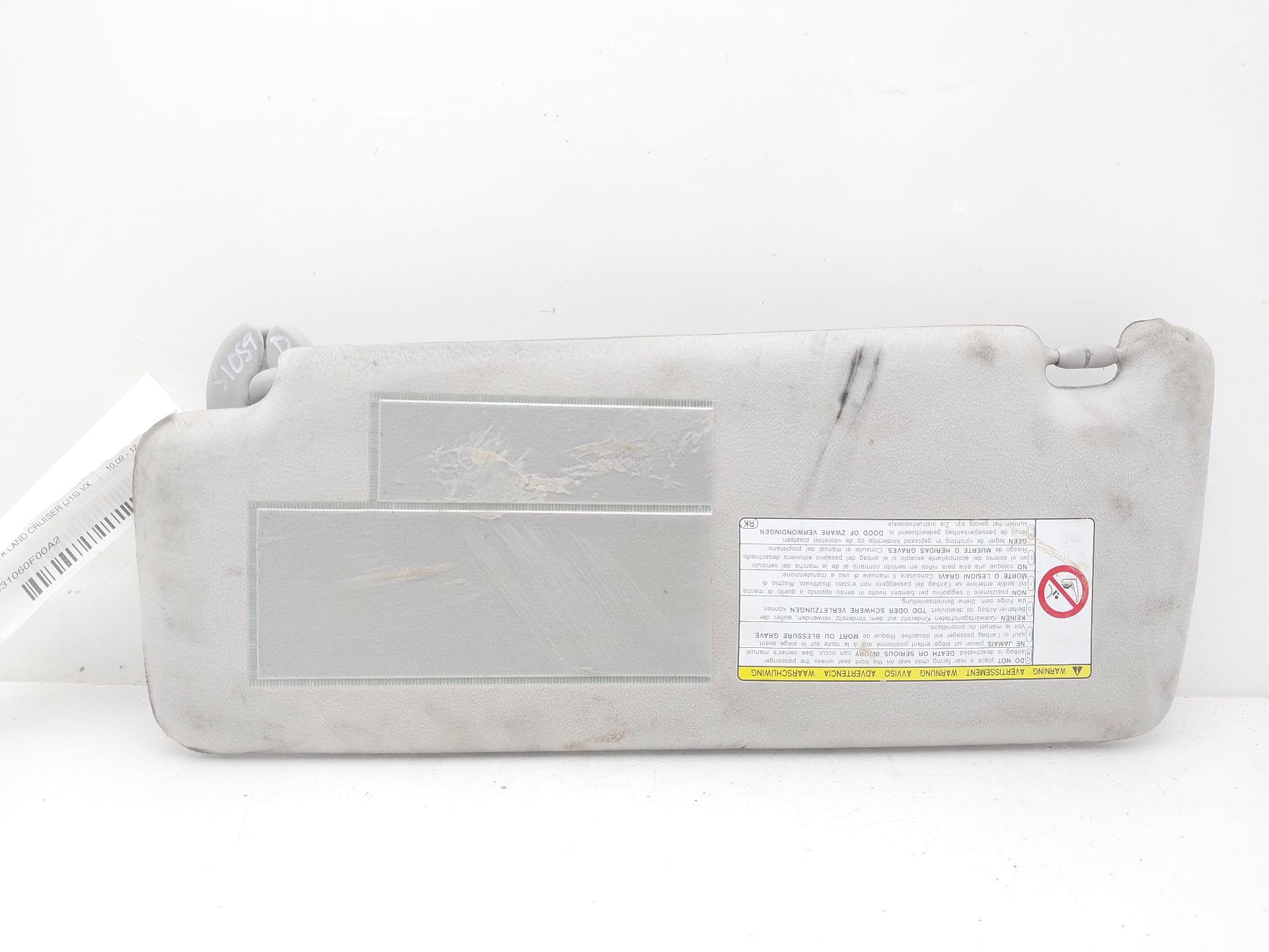 TOYOTA Land Cruiser 70 Series (1984-2024) Right Side Sun Visor 7431060F00A2 25557892