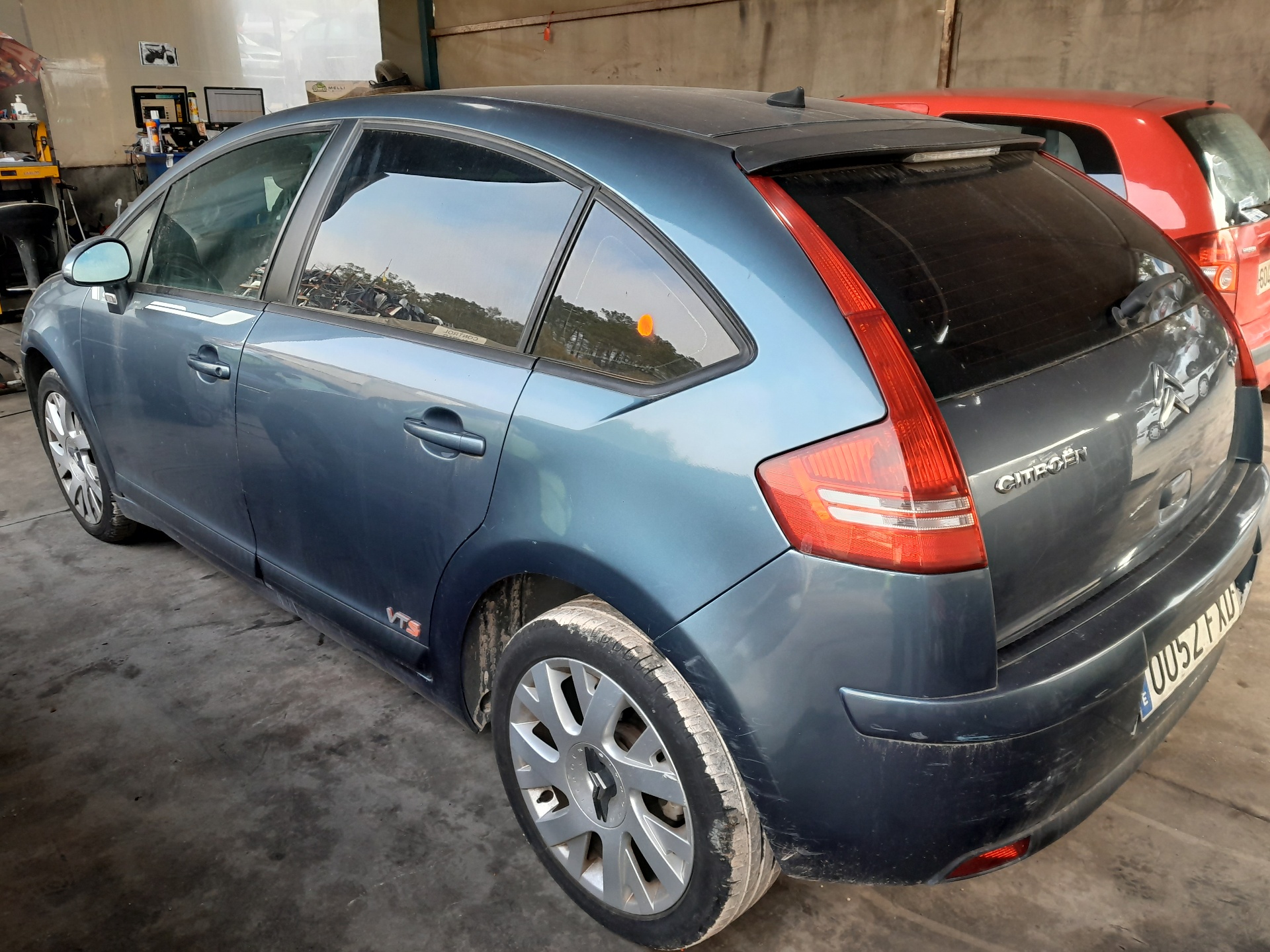 PEUGEOT C4 1 generation (2004-2011) Aizmugurējo labo durvju logu pacēlājs 9647444280 23013806