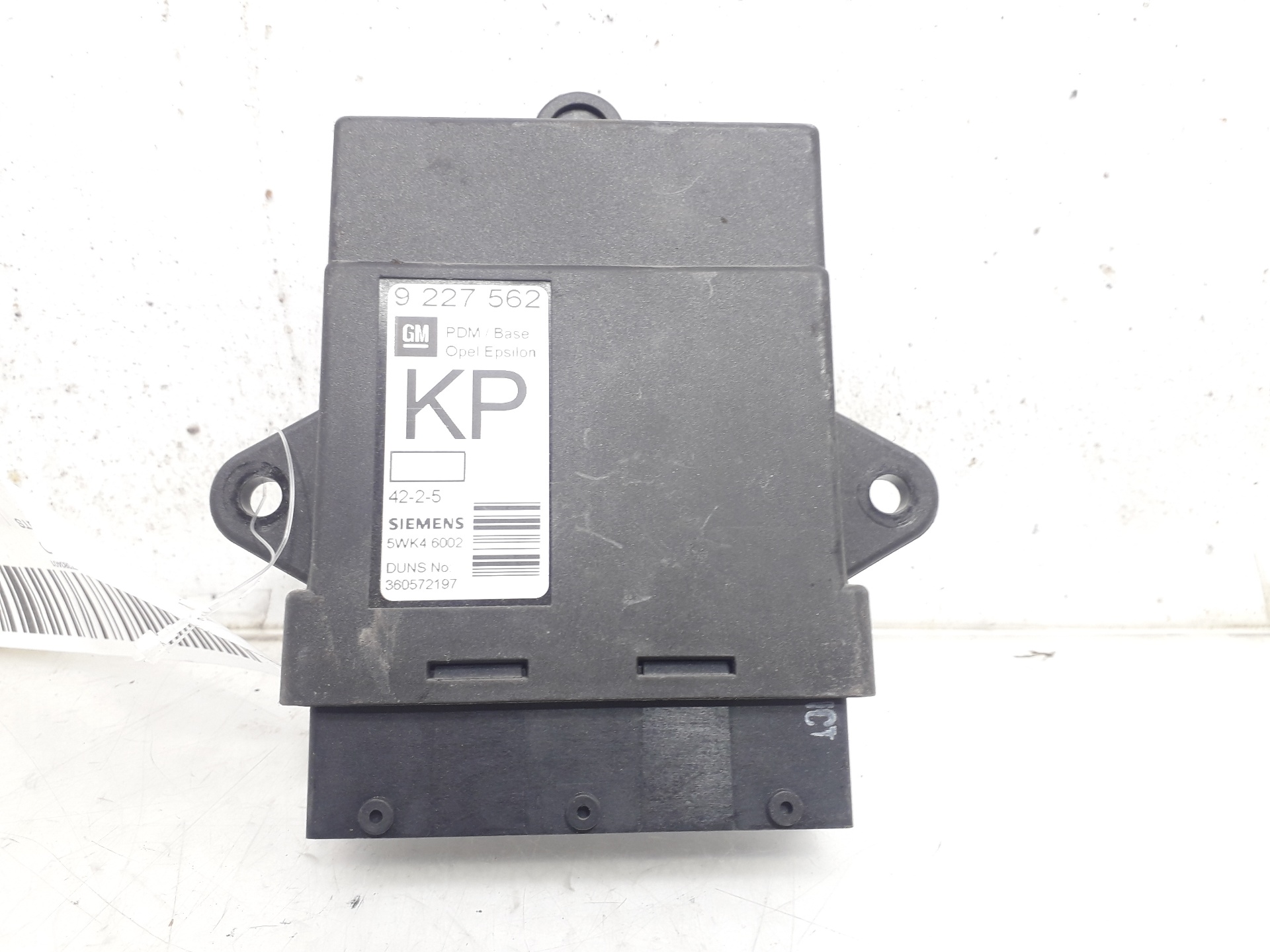 OPEL Vectra C (2002-2005) Other Control Units 9227562 18795212