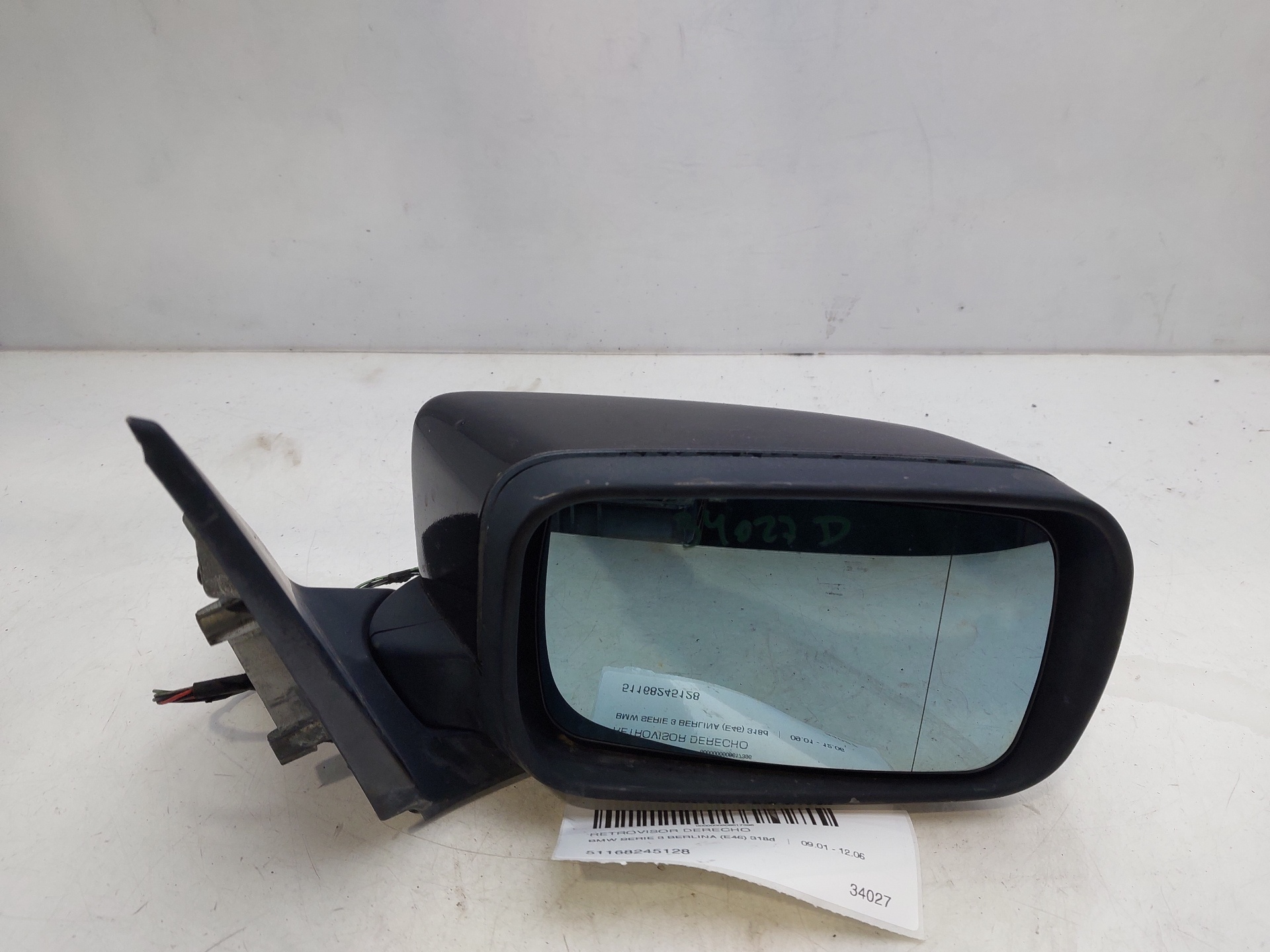 BMW 3 Series E46 (1997-2006) Right Side Wing Mirror 51168245128 23814330