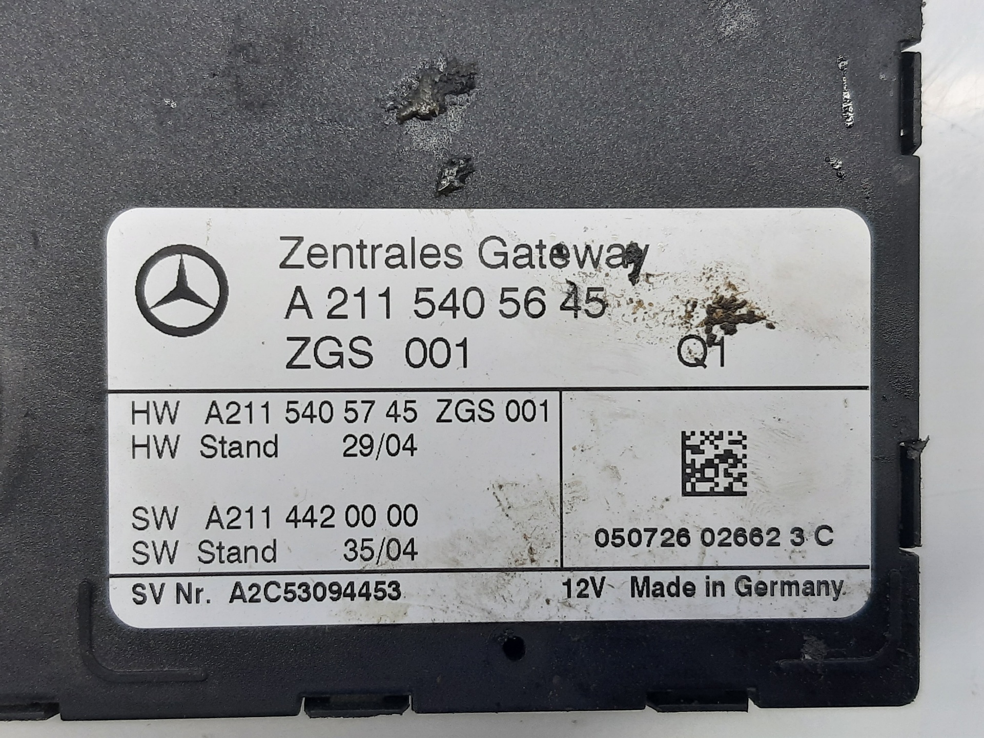 MERCEDES-BENZ E-Class W211/S211 (2002-2009) Άλλες Μονάδες Ελέγχου A2115405645 23012919