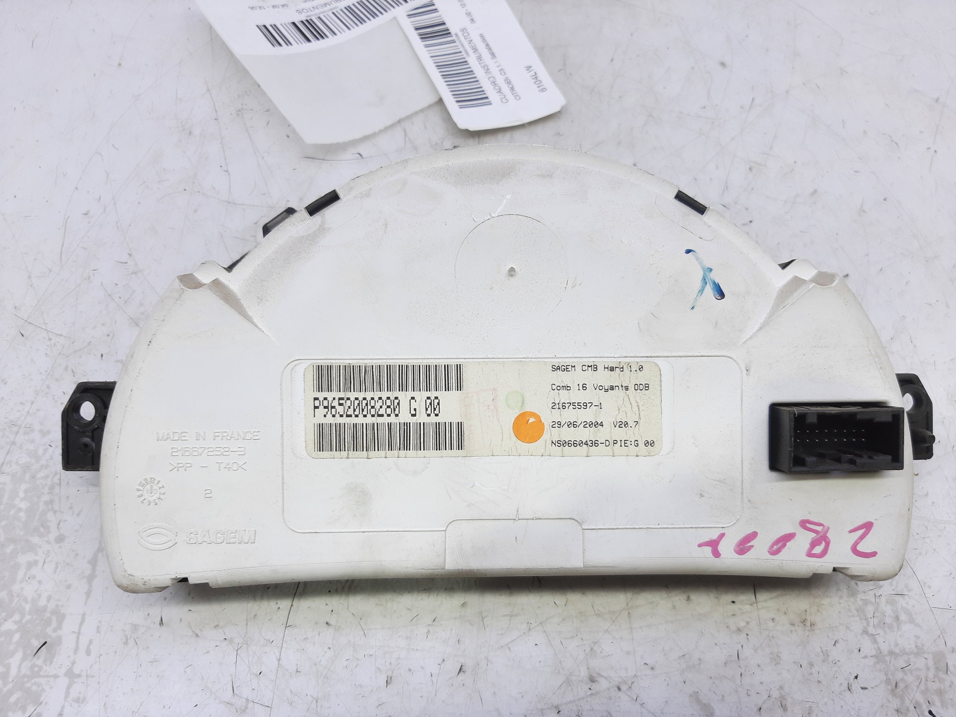 CITROËN C3 1 generation (2002-2010) Speedometer 9652008280 25809110