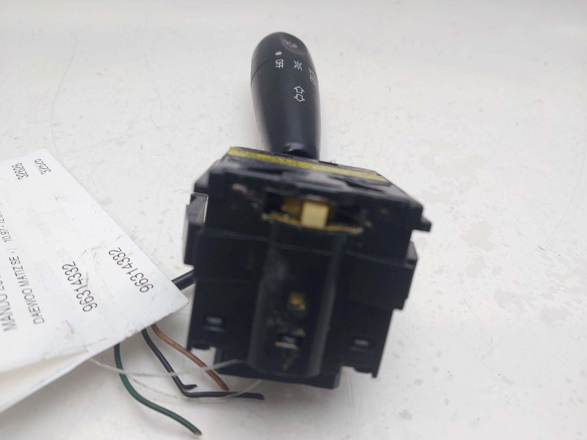 PONTIAC Matiz M100 (1998-2001) Headlight Switch Control Unit 96314332 21708603