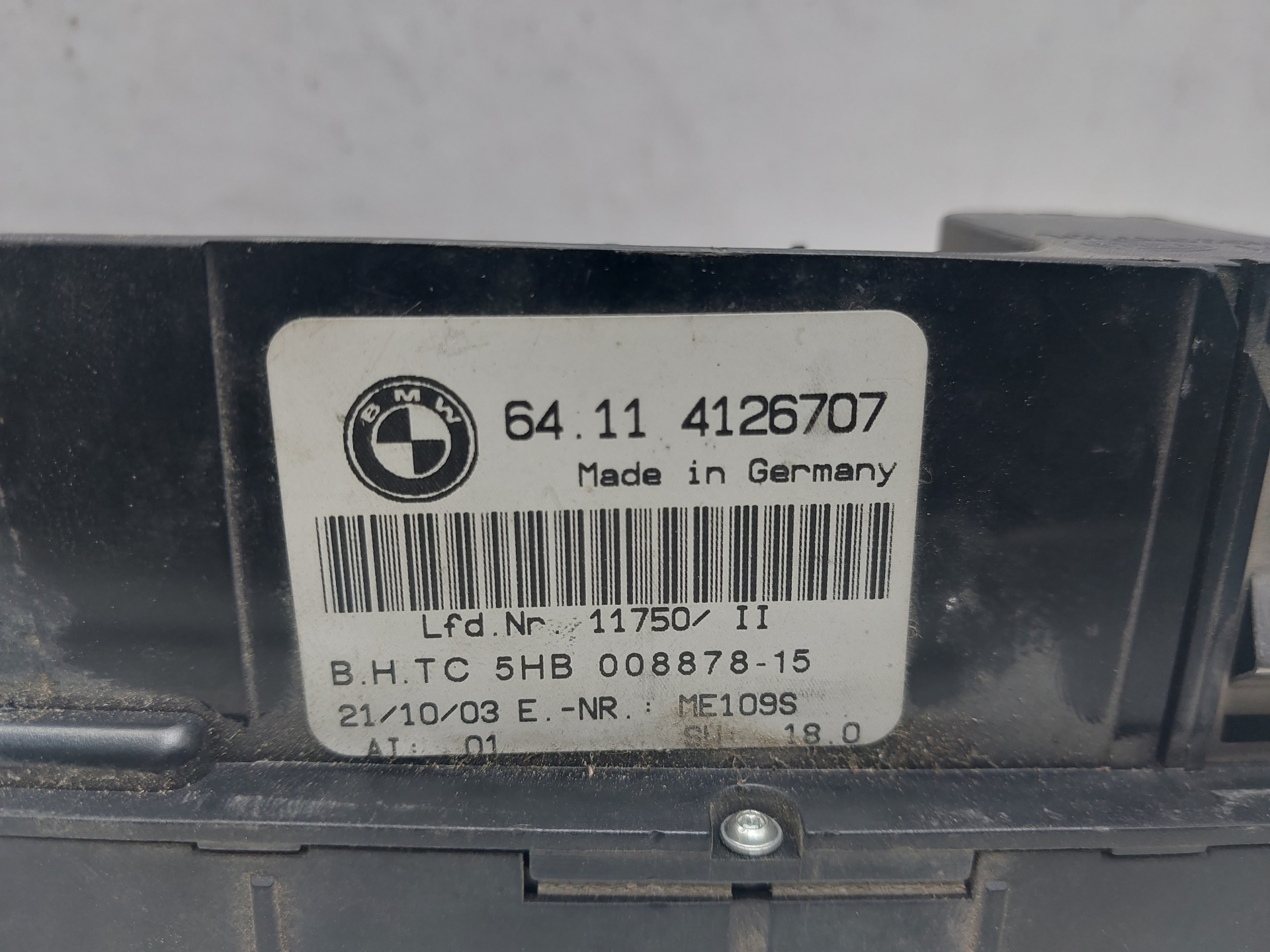 RENAULT 3 Series E46 (1997-2006) Climate  Control Unit 64114126707 23065568