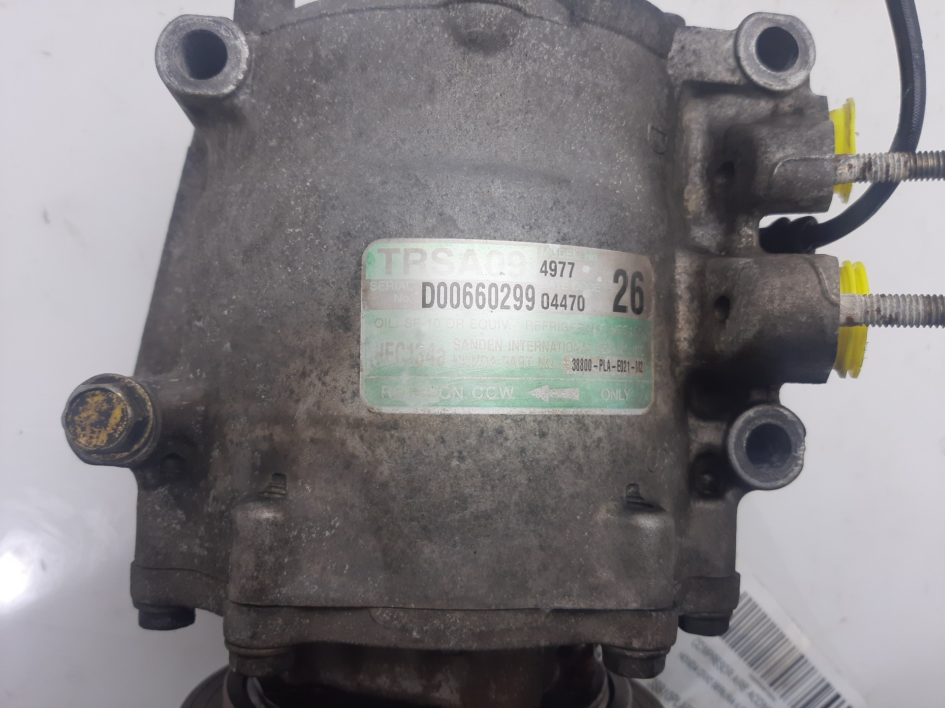 HONDA Civic 7 generation (2000-2005) Pompe de climatisation 38810PLAE02 25065761