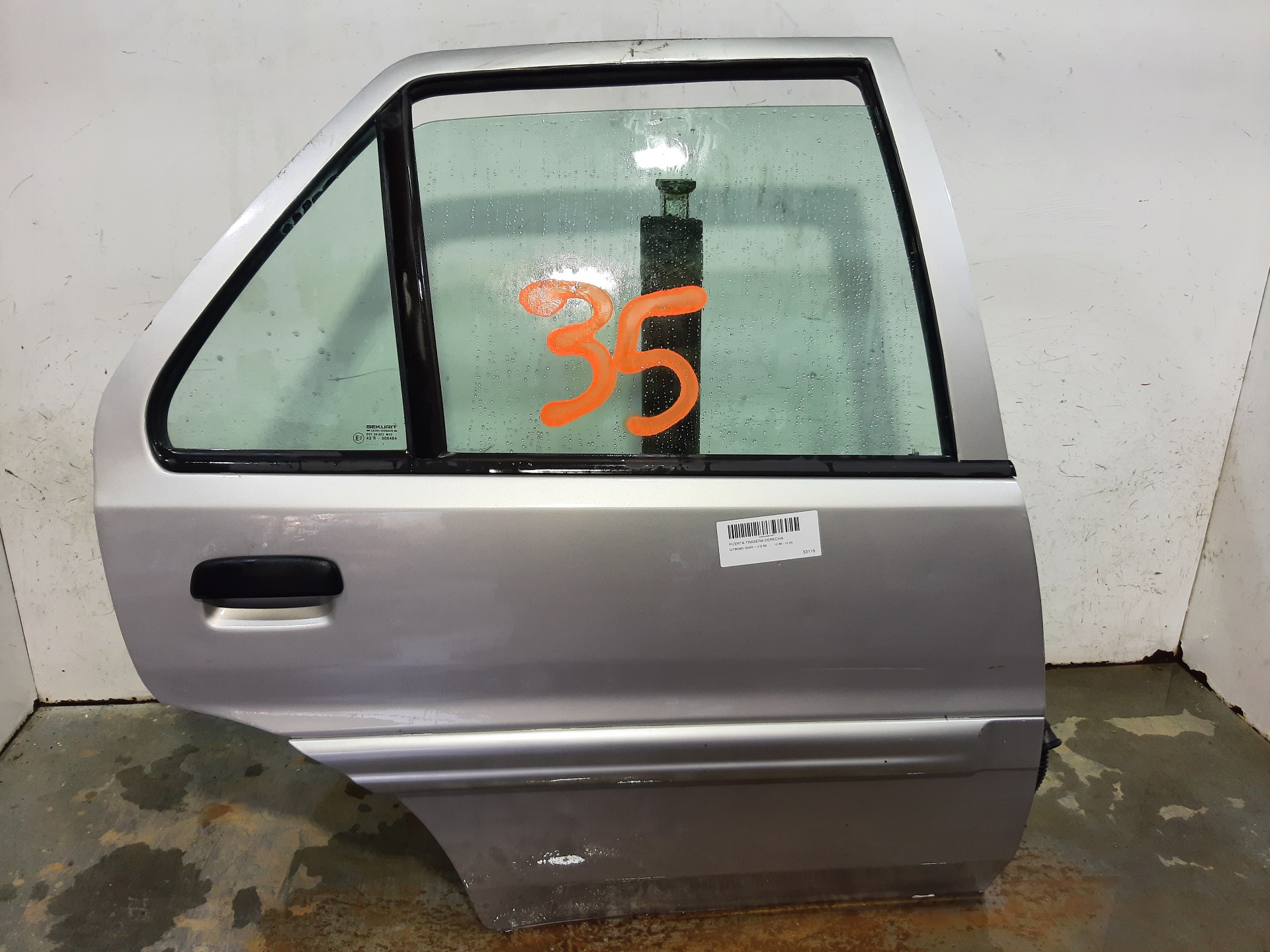 CITROËN Saxo 2 generation (1996-2004) Rear Right Door 900898 22375342