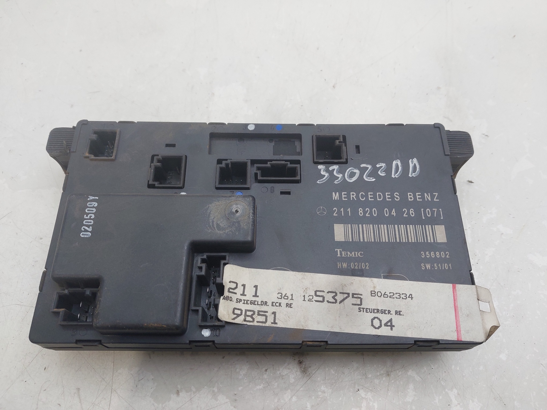 MERCEDES-BENZ E-Class W211/S211 (2002-2009) Other Control Units 2118200426 24259117