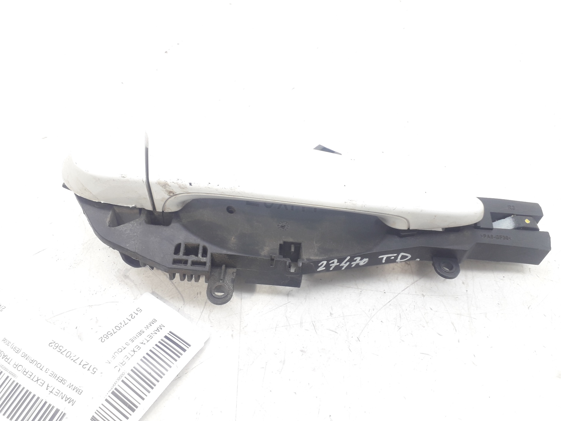 BMW 3 Series E90/E91/E92/E93 (2004-2013) Bal hátsó ajtó külső fogantyúja 51217207562 22309480