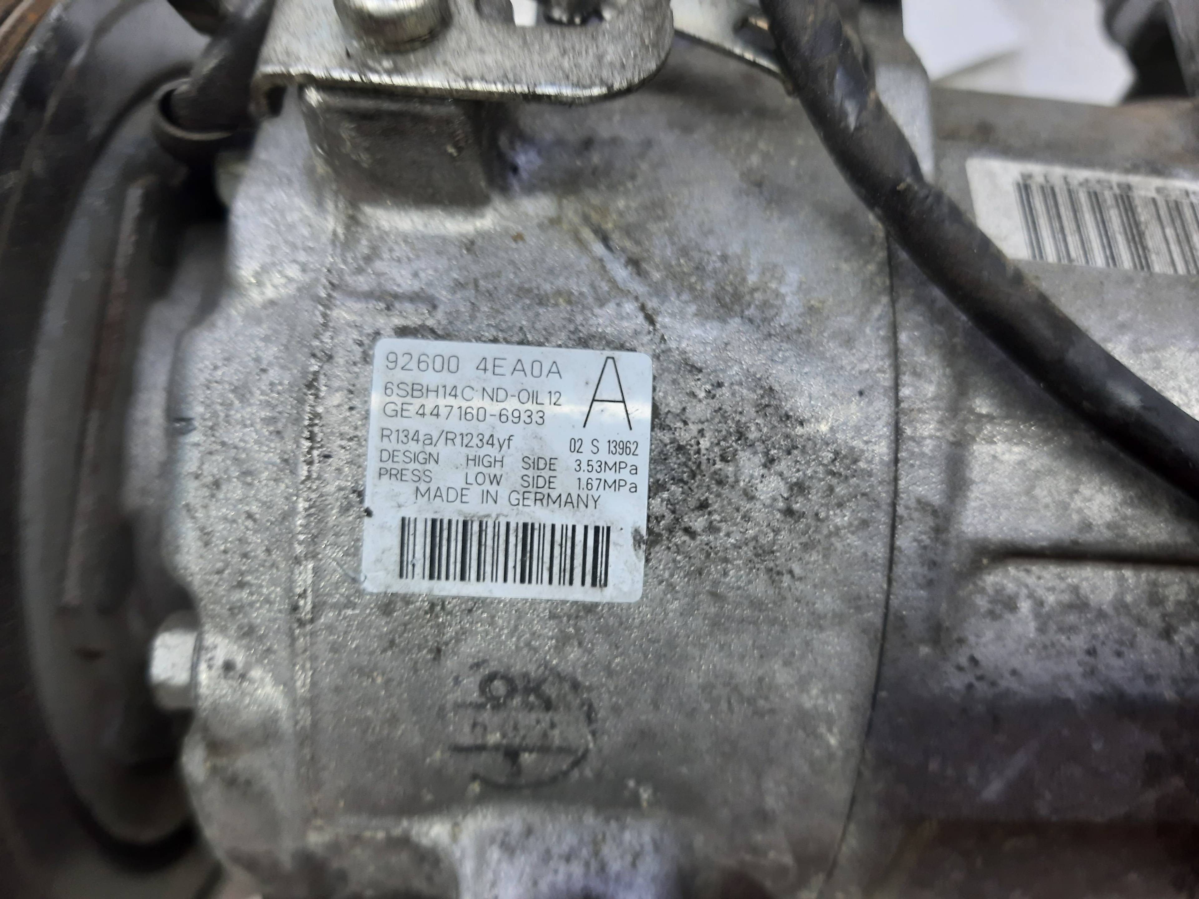 NISSAN Qashqai 2 generation (2013-2023) Hасос кондиционера 926004EA0A 22435338