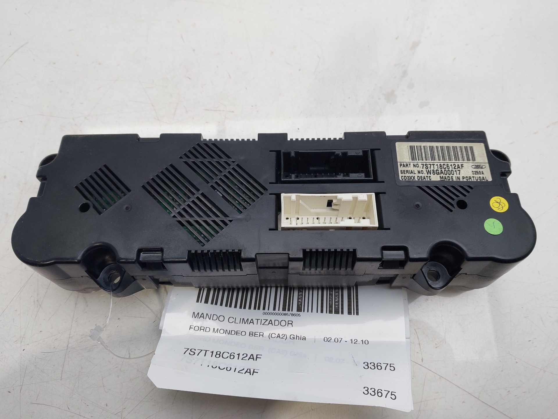 FORD Mondeo 4 generation (2007-2015) Climate  Control Unit 7S7T18C612AF 23669087