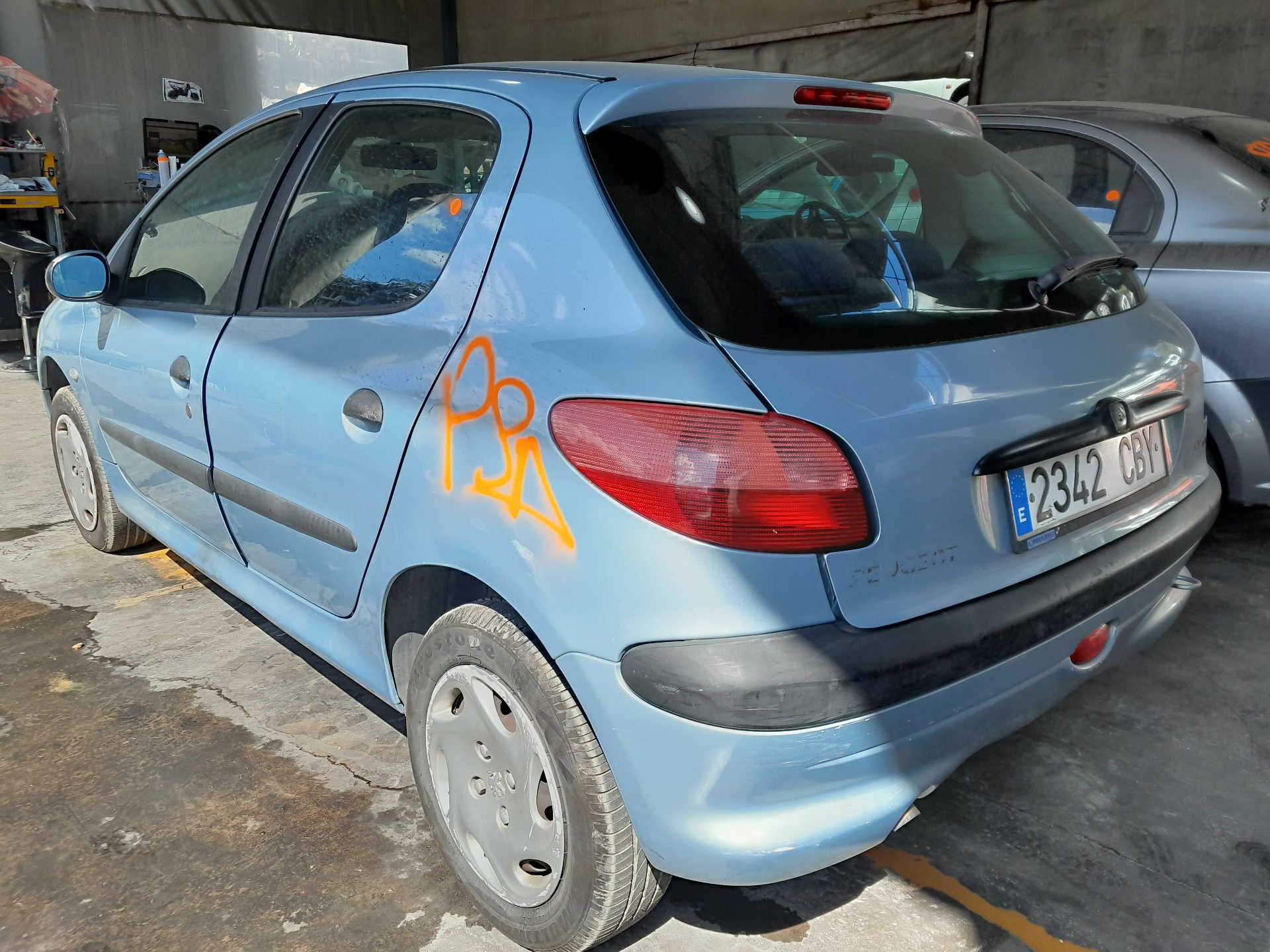 RENAULT 206 1 generation (1998-2009) Galinių dešinių durų spyna 913887 21404385