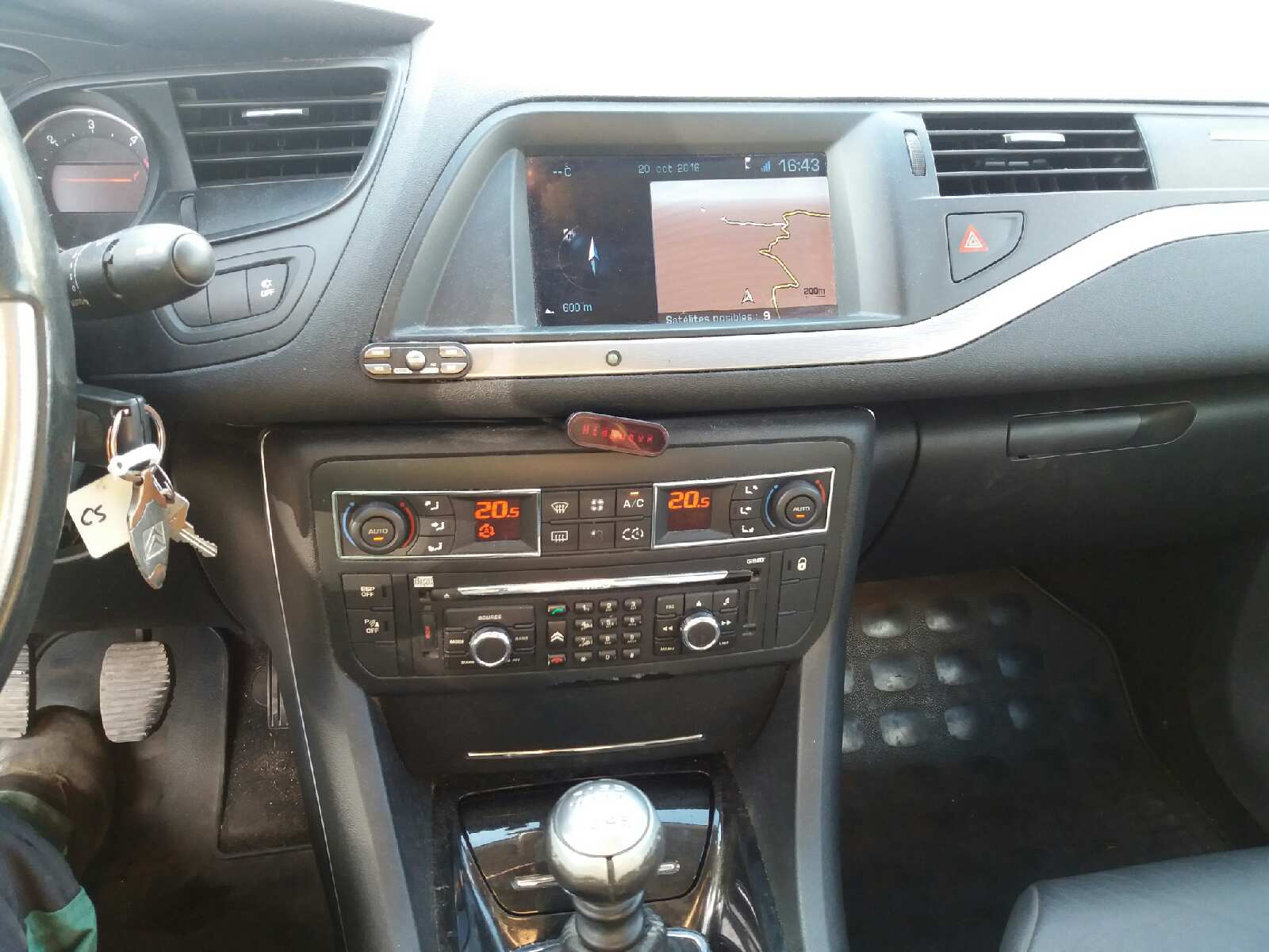 CITROËN C5 2 generation (2008-2017) Cadru mâner interior ușă stânga față 9660525480 20192418