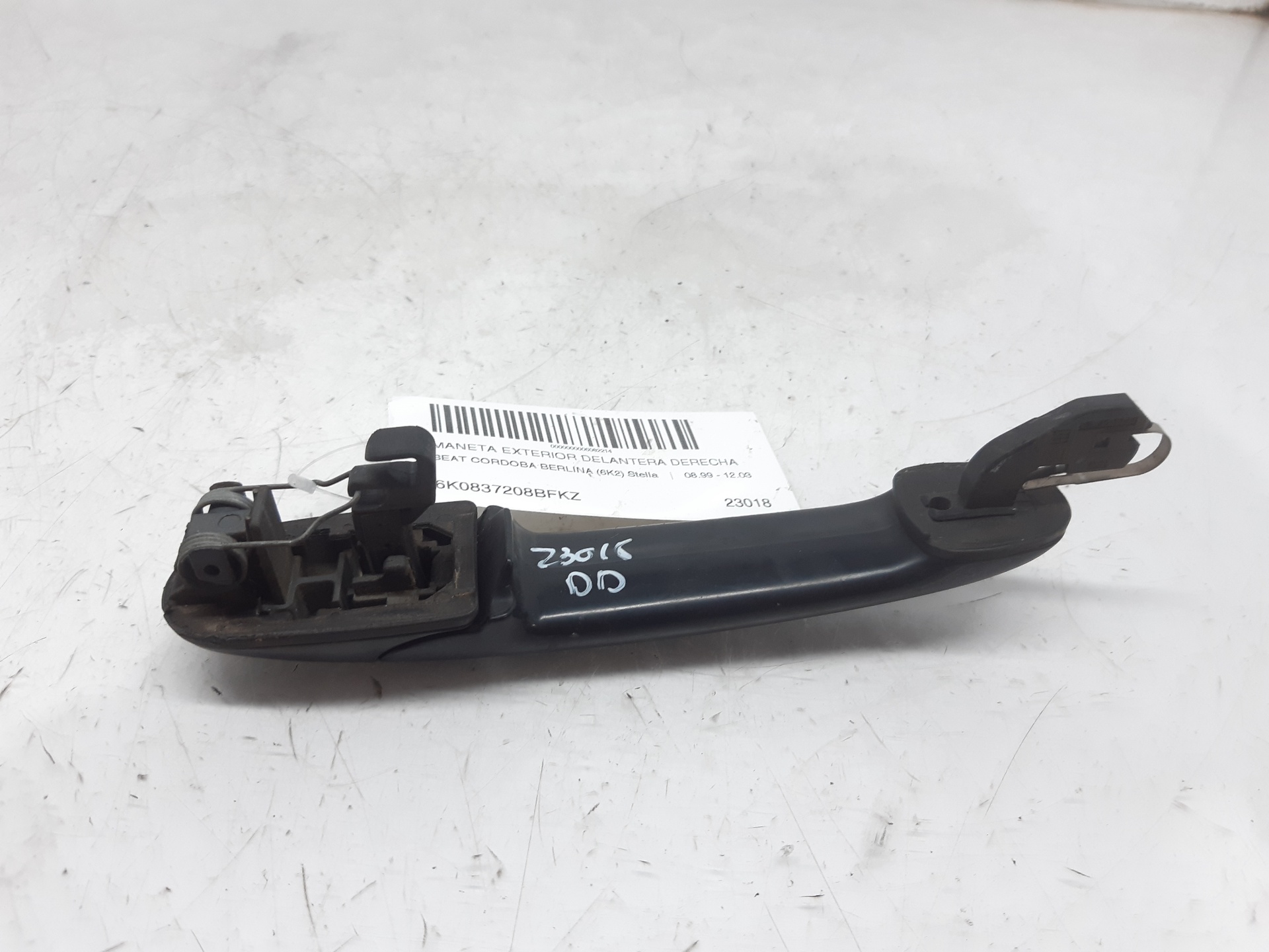 SEAT Ibiza 2 generation (1993-2002) Front Right Door Exterior Handle 6K0837208BFKZ 22043782