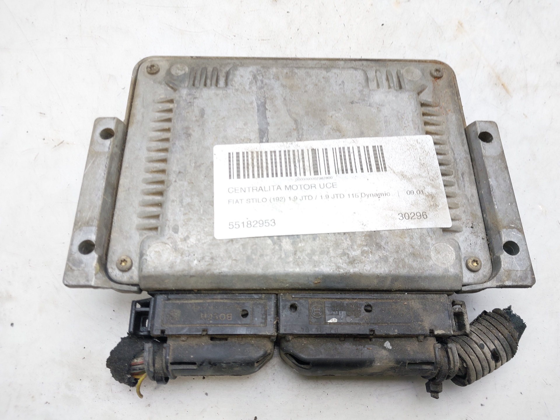 FIAT Stilo 1 generation (2001-2010) Motorkontrollenhet ECU 55182953 22491003