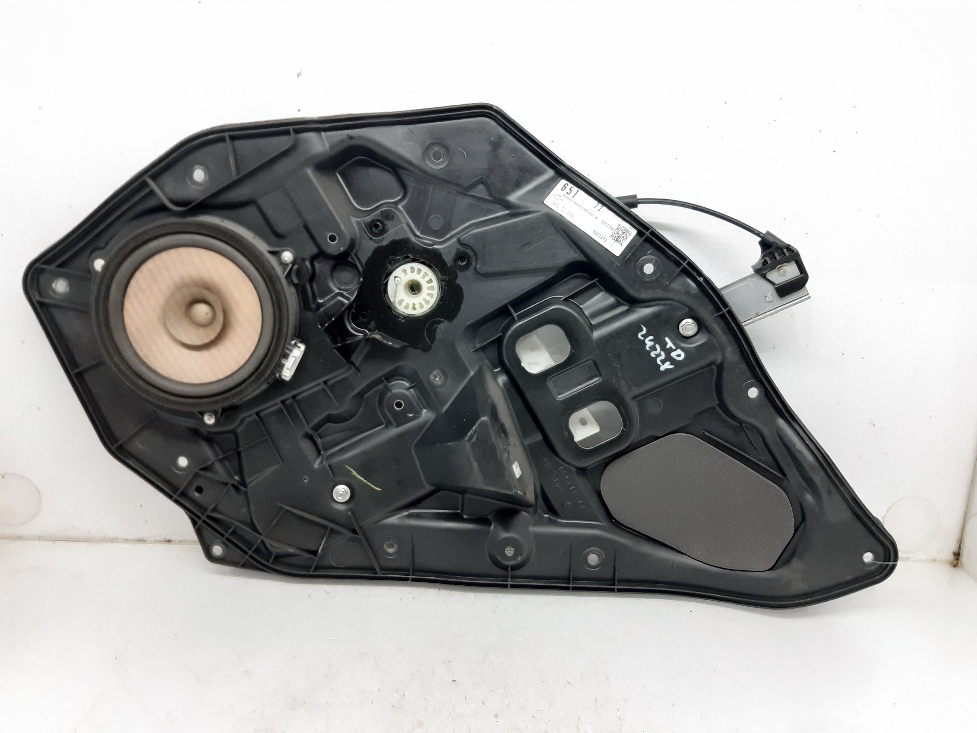 MAZDA 2 2 generation (2007-2014) Bakre høyre dør vindusregulator D6517297XB 18697532