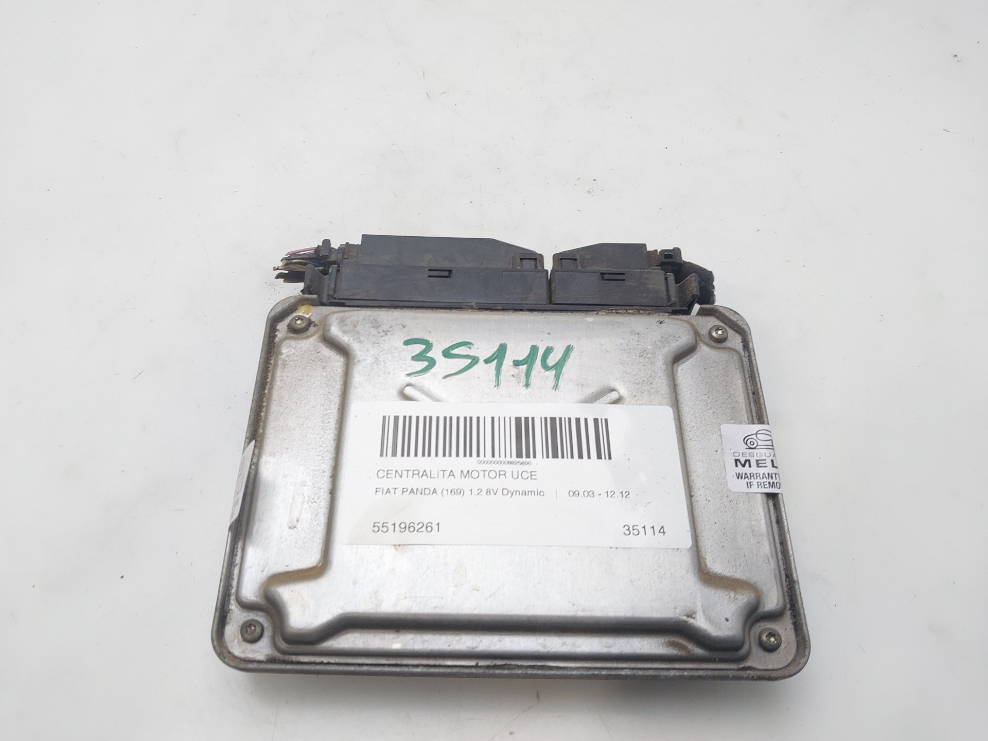 FIAT Panda 2 generation (2003-2011) Engine Control Unit ECU 55196261 26802792