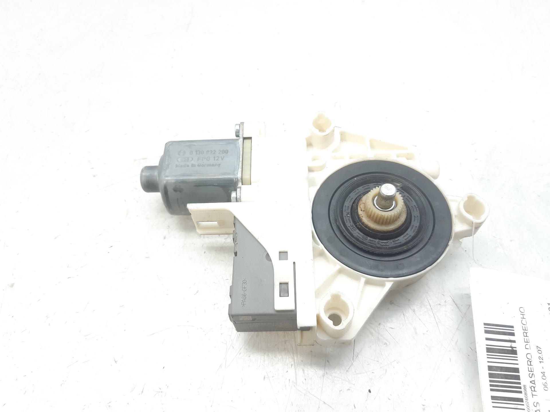 PEUGEOT 407 1 generation (2004-2010) Rear Right Door Window Control Motor 0130822200 18801155