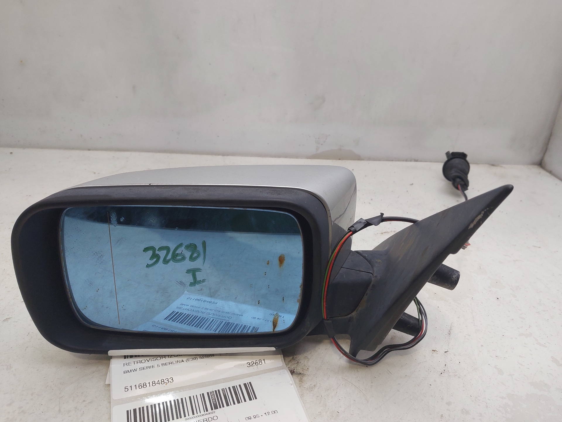 BMW 5 Series E39 (1995-2004) Left Side Wing Mirror 51168184833 24449847