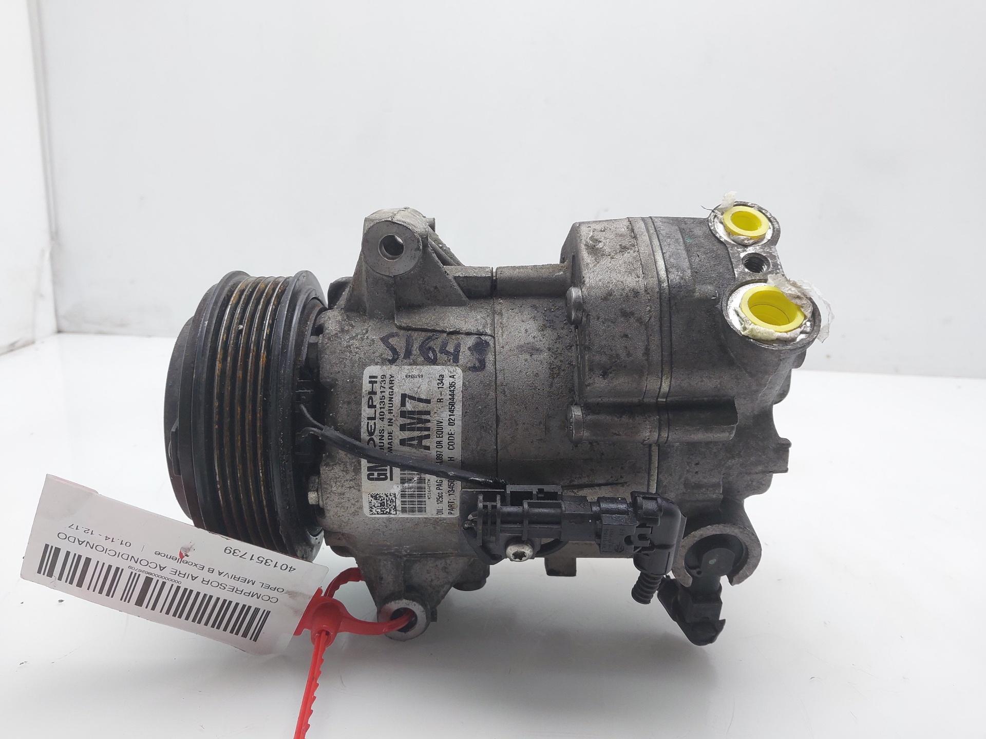 OPEL Meriva 2 generation (2010-2020) Air Condition Pump 401351739 23888634