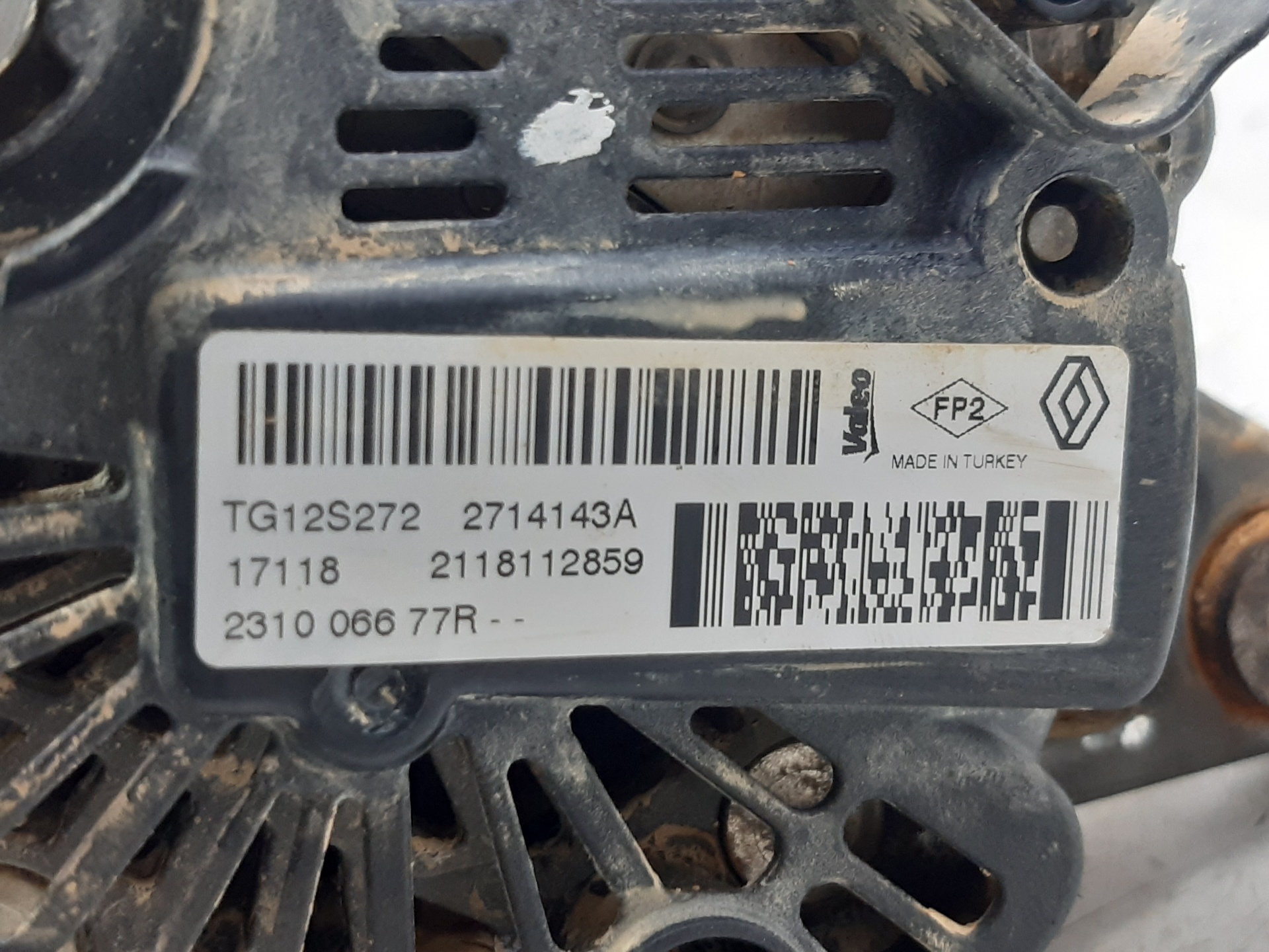 RENAULT Clio 3 generation (2005-2012) Генератор 231008593R 22305028