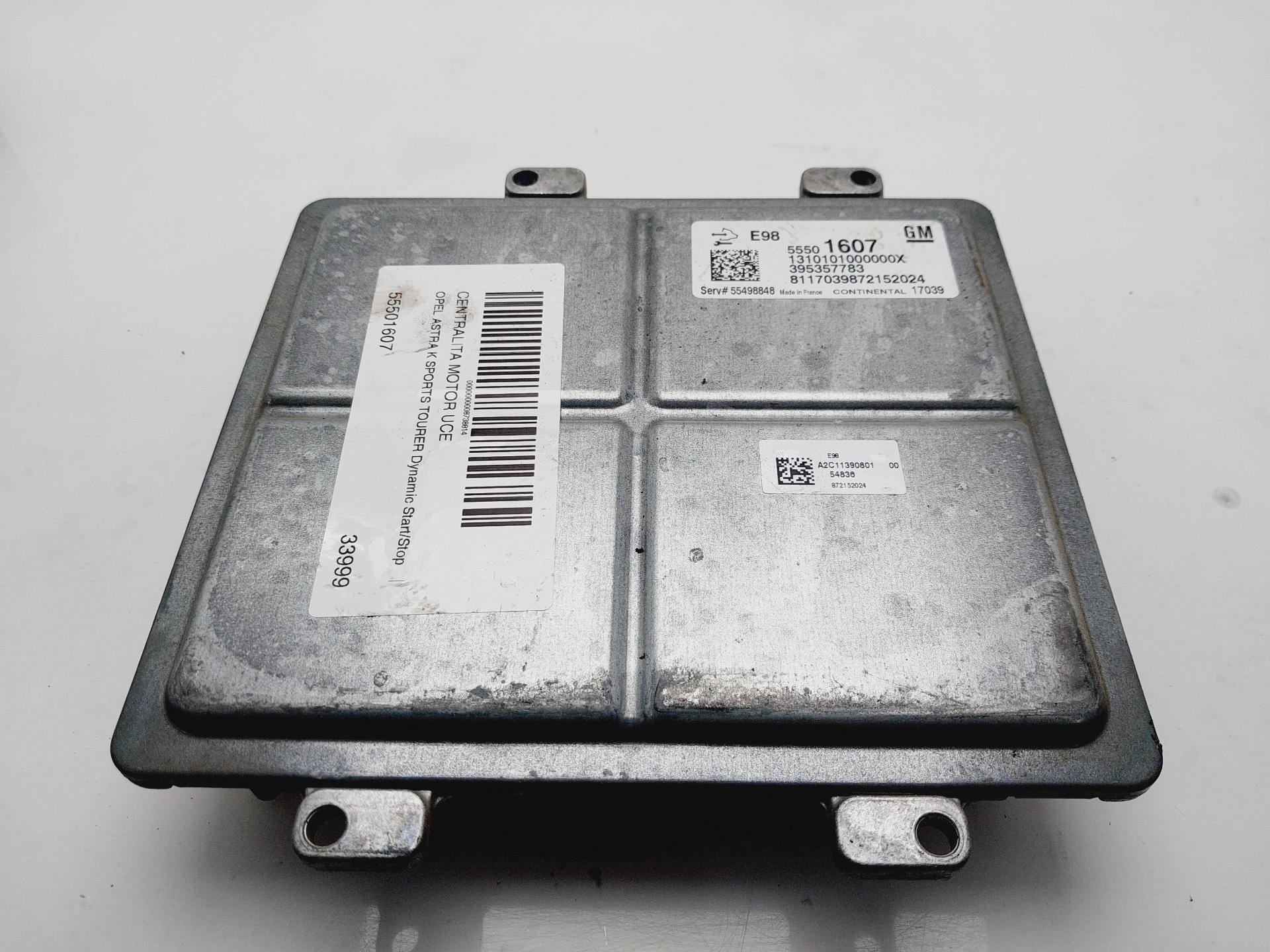 OPEL Astra K (2015-2021) Motorstyrenhet ECU 55501607 25415129