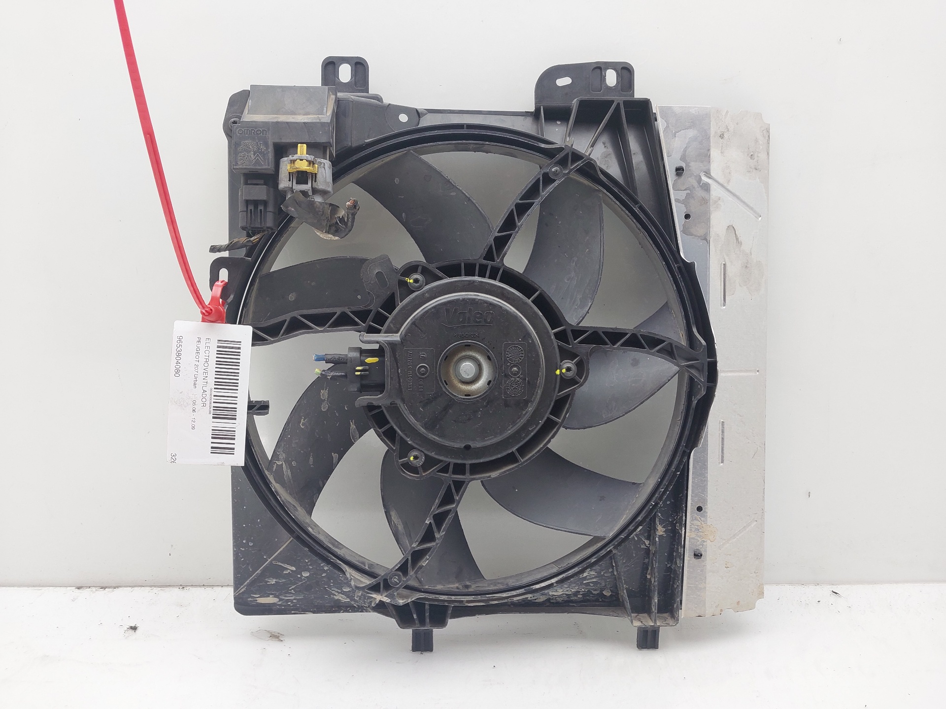 PEUGEOT 207 1 generation (2006-2009) Difūzoriaus ventiliatorius 9653804080 25023773