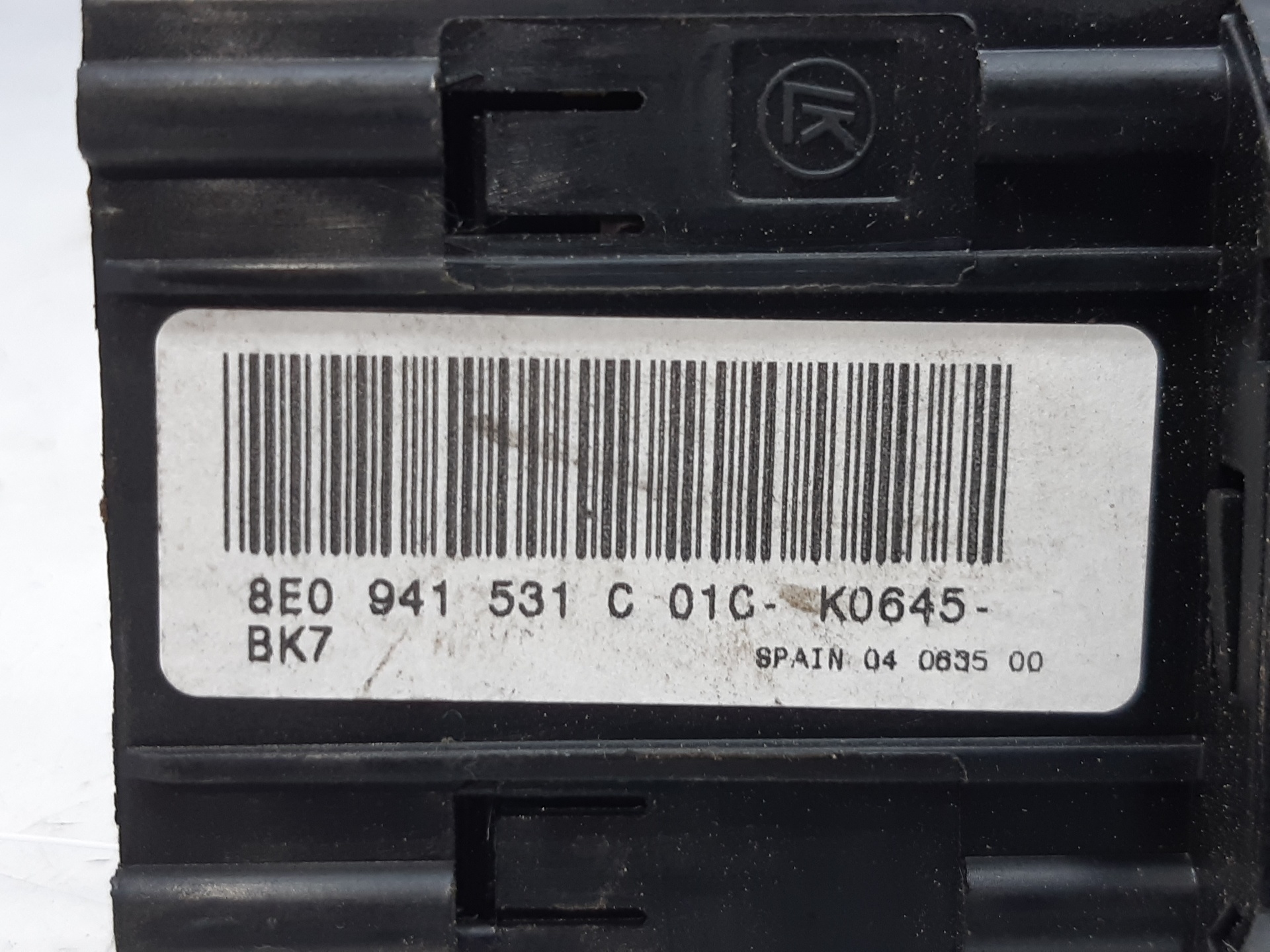 AUDI A4 B6/8E (2000-2005) Headlight Switch Control Unit 8E0941531C 22320224