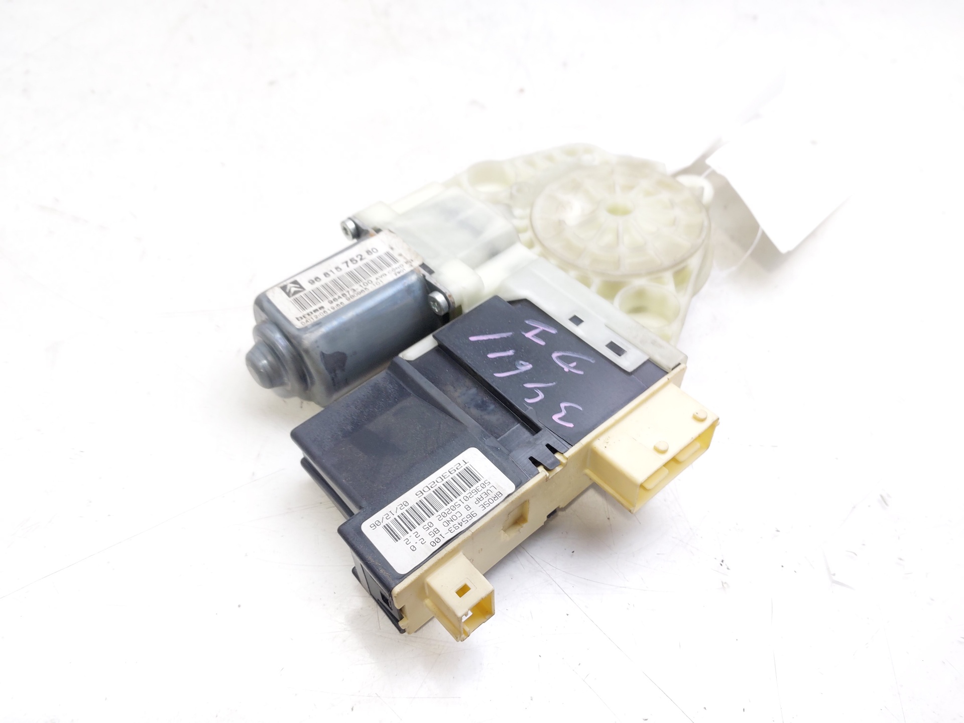 CITROËN C4 1 generation (2004-2011) Motor regulator geam ușă stânga față 9681575280 25224238