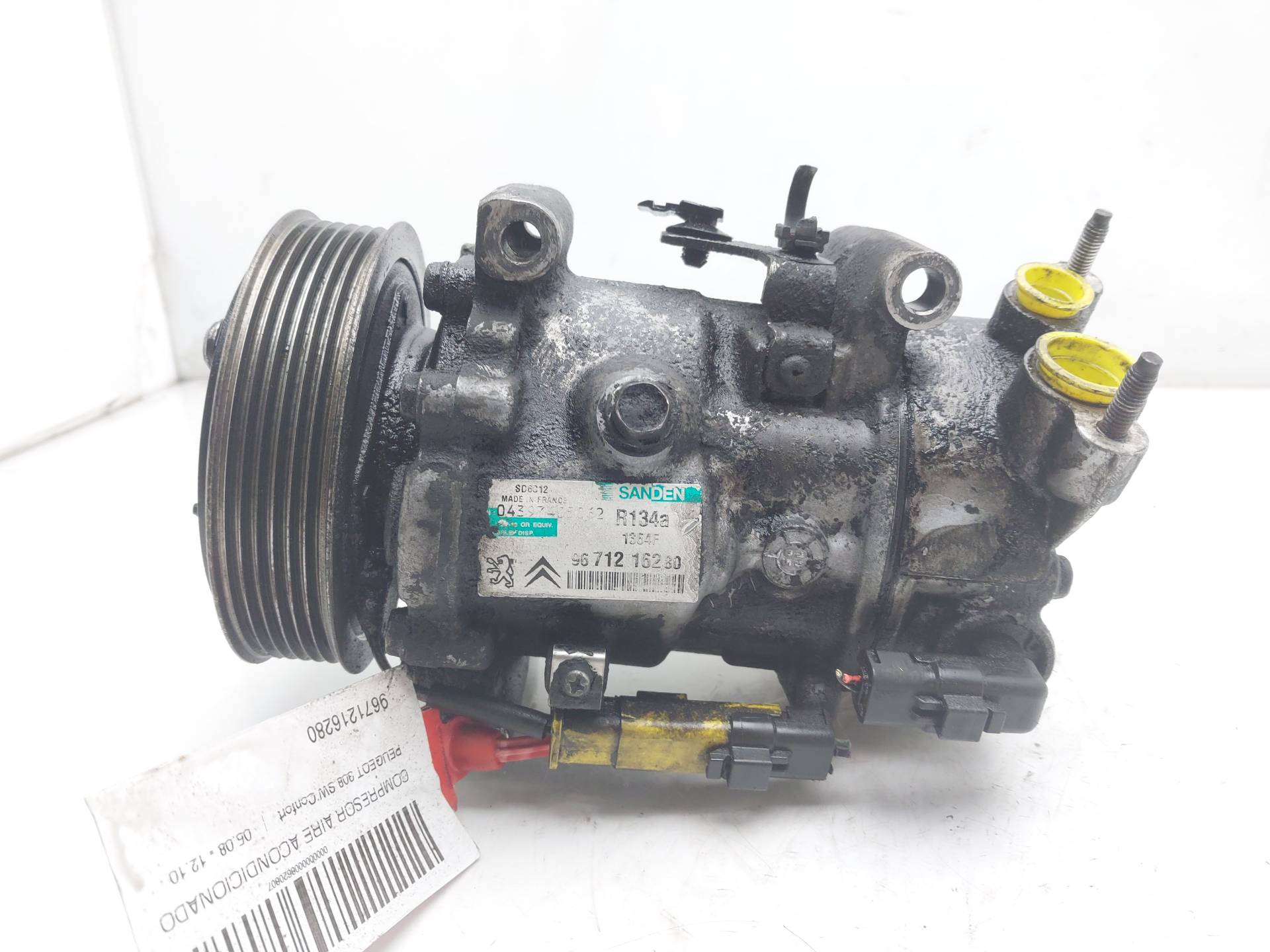 PEUGEOT 308 T7 (2007-2015) Air Condition Pump 9671216280, 125.000KMS, 5PUERTAS 24153476