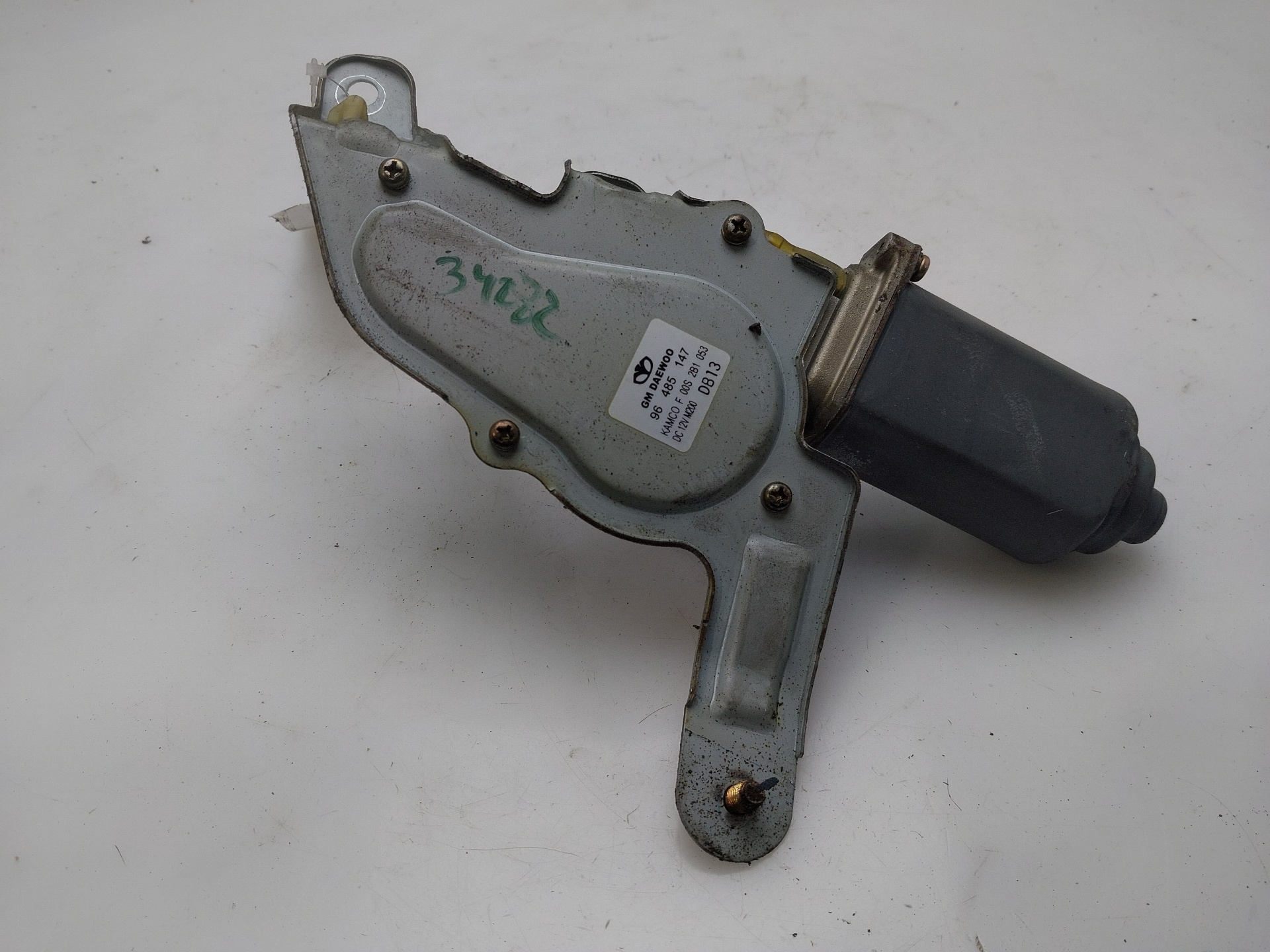 CHEVROLET Matiz 2 generation (2005-2010) Tailgate  Window Wiper Motor 96485147 24483159