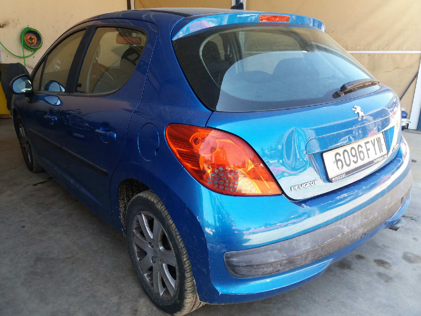 PEUGEOT 207 1 generation (2006-2009) Бампер задний 7013KS 20180016