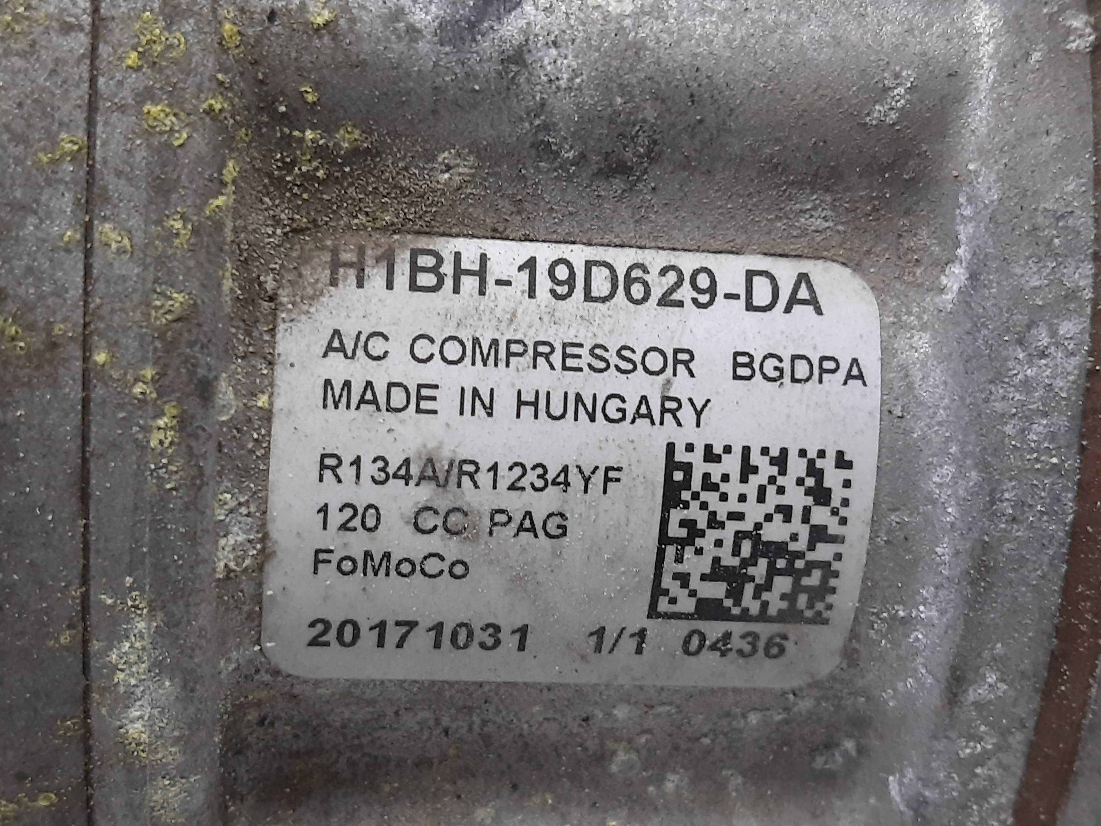 FORD Fiesta 6 generation (2008-2020) Помпа кондиціонера H1BH19D629DA 22465086