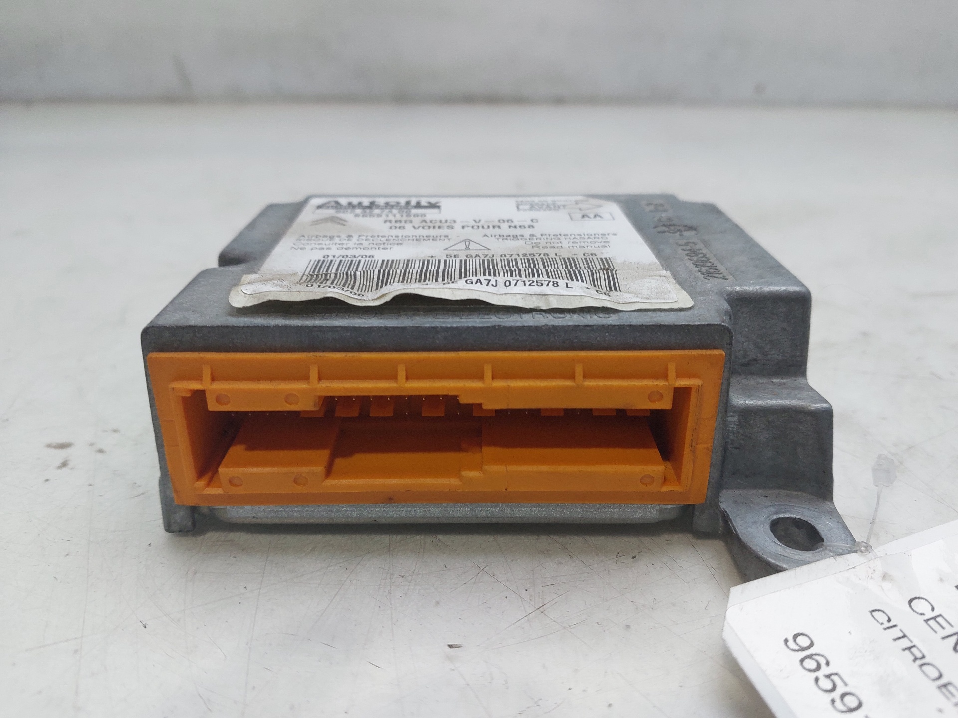 CITROËN Xsara Picasso 1 generation (1999-2010) SRS Control Unit 9659111980 23556945