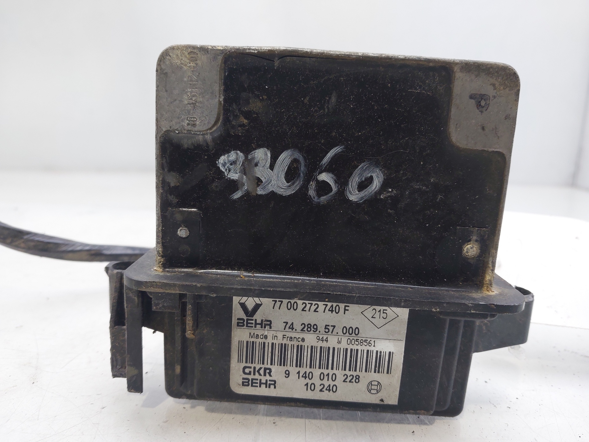 RENAULT Clio 1 generation (1990-1998) Interior Heater Resistor 7700272740F 24753939