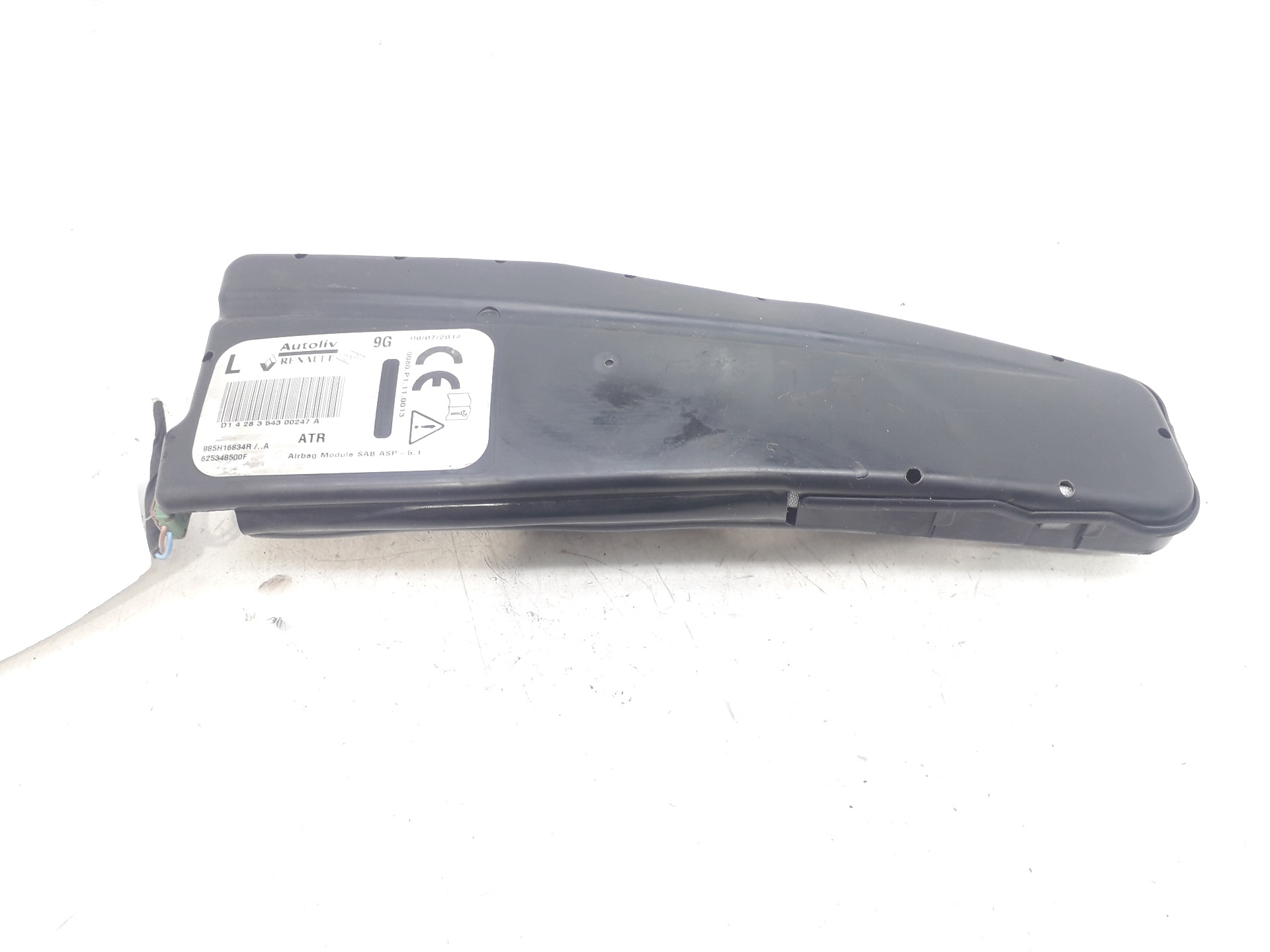 RENAULT Clio 3 generation (2005-2012) Front Left Door Airbag SRS 985H16834R 18797518