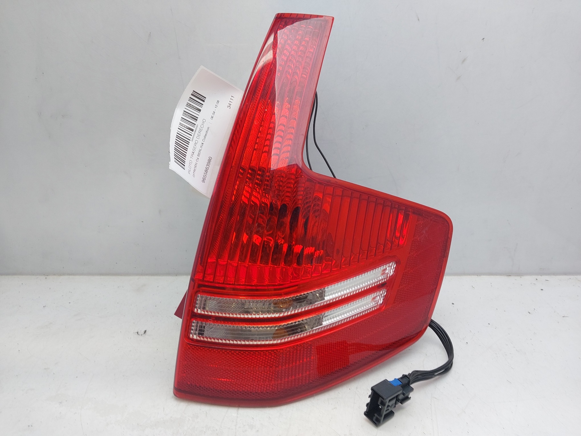 PEUGEOT C4 1 generation (2004-2011) Rear Right Taillight Lamp 9655863980 23814355