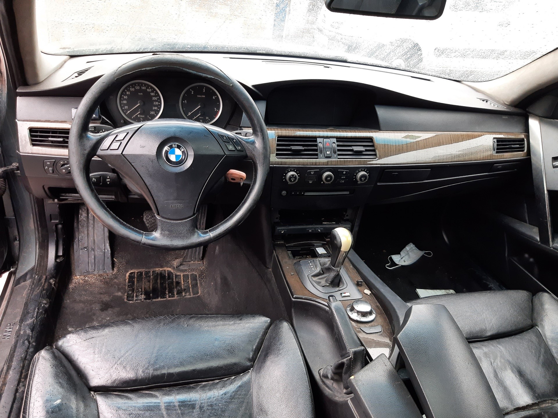 BMW 5 Series E60/E61 (2003-2010) Priekinių dešinių durų stiklo pakelėjas 51337184384 20149968