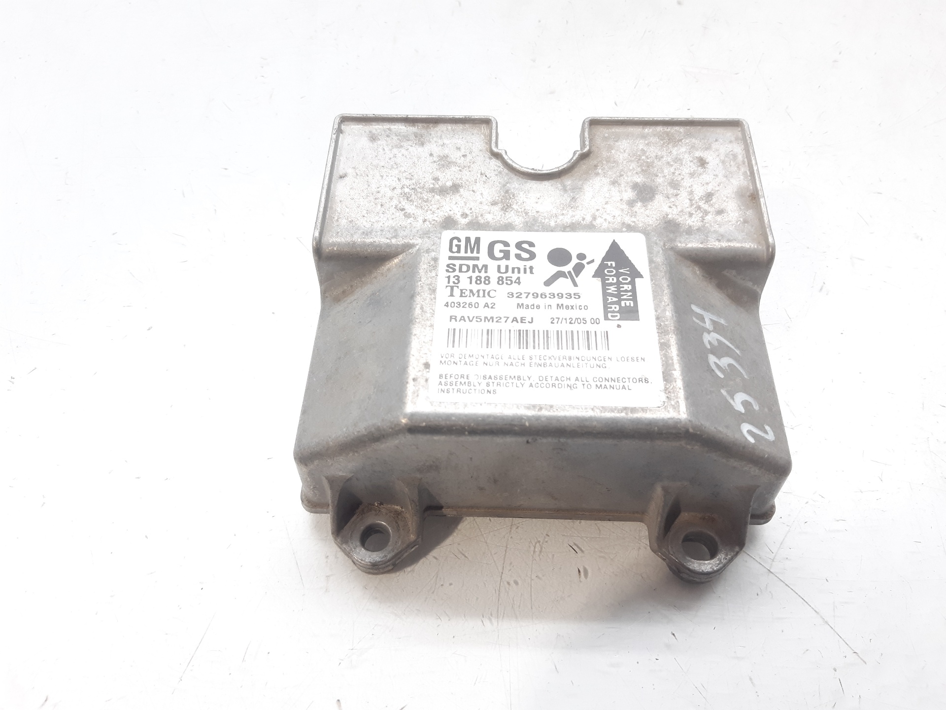 OPEL Astra H (2004-2014) SRS vadības bloks 13188854 18736815