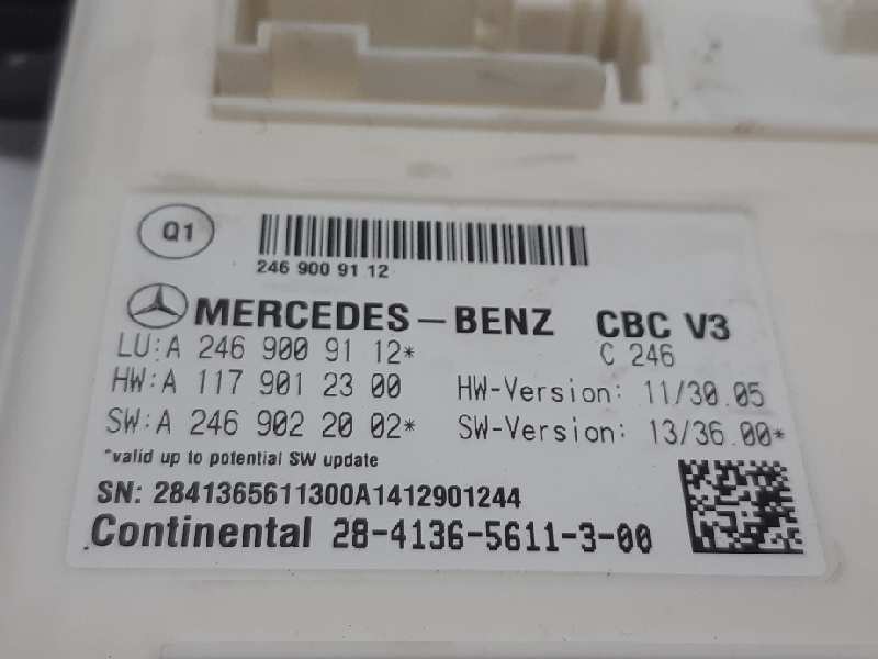 MERCEDES-BENZ CLA-Class C117 (2013-2016) Other Control Units A2469009112 18475708