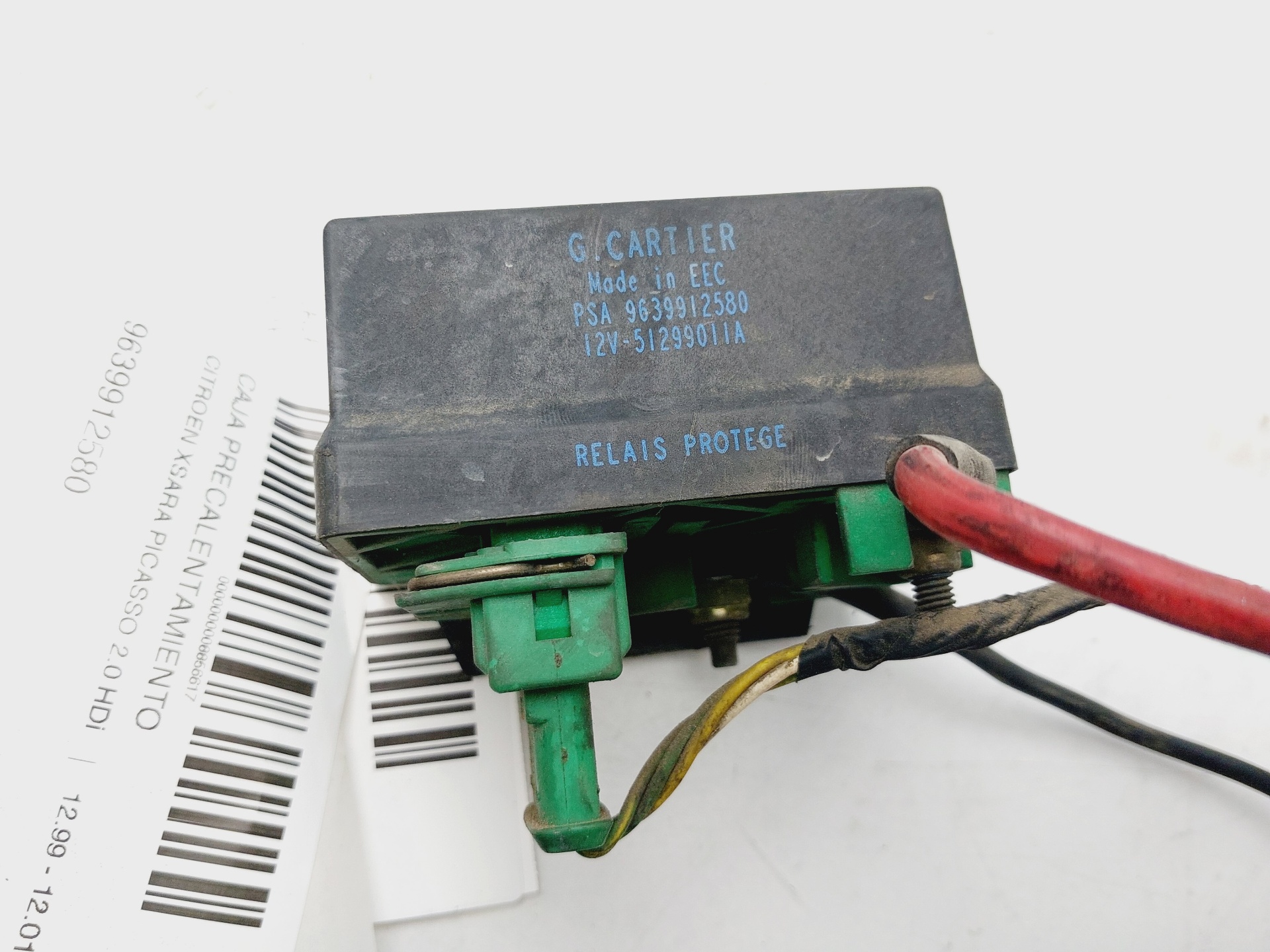 CITROËN Xsara Picasso 1 generation (1999-2010) Relays 9639912580 26798671