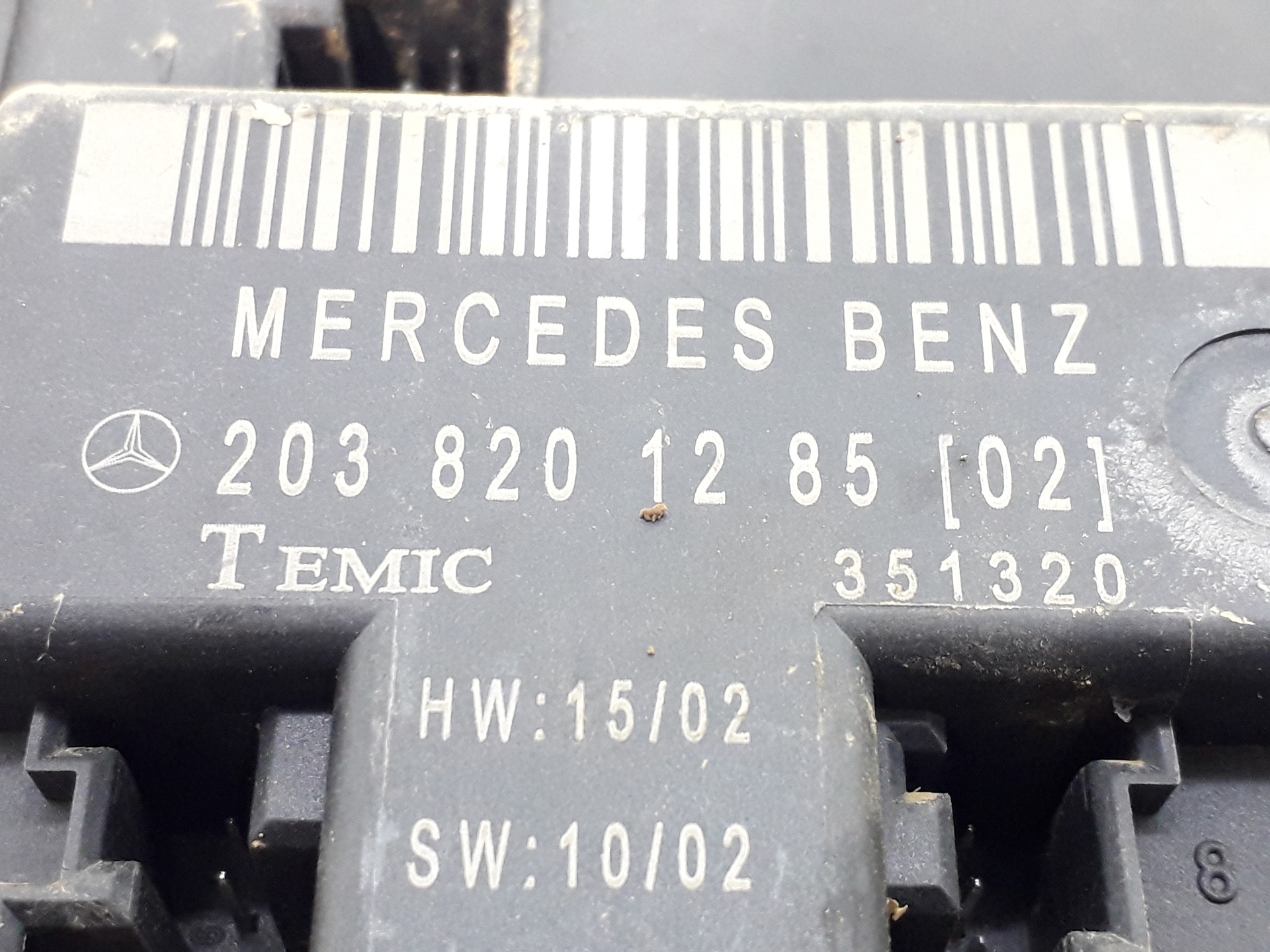 MERCEDES-BENZ C-Class W203/S203/CL203 (2000-2008) Другие блоки управления 2038201285 18766717