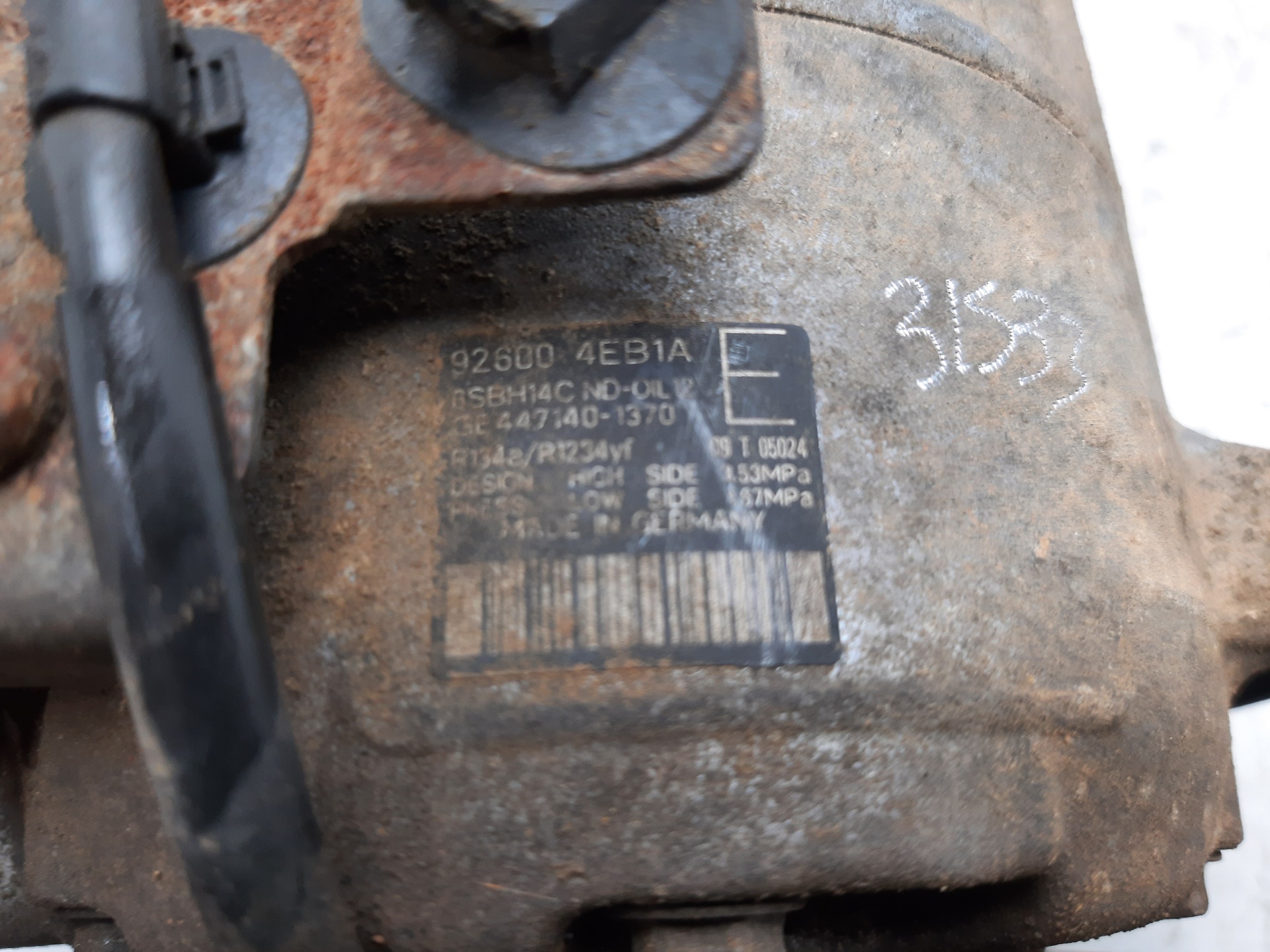 NISSAN Qashqai 2 generation (2013-2023) Hасос кондиционера 926004EB1A 22331410