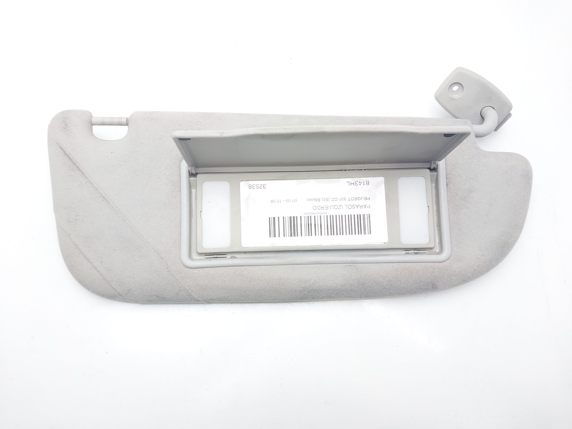 PEUGEOT 307 1 generation (2001-2008) Left Side Sun Visor 8143HL 23075020