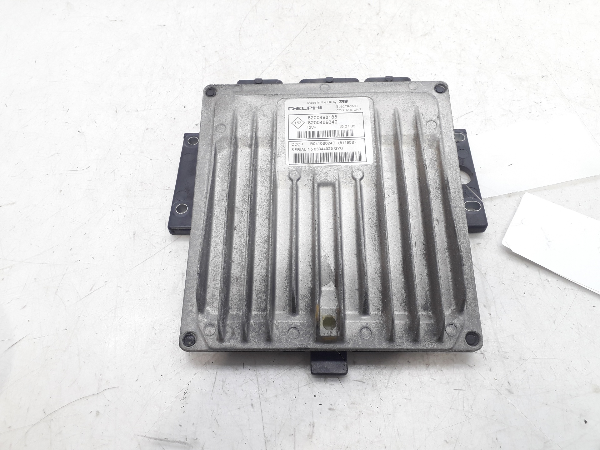 RENAULT Megane 2 generation (2002-2012) Engine Control Unit ECU 8200498188 18794016