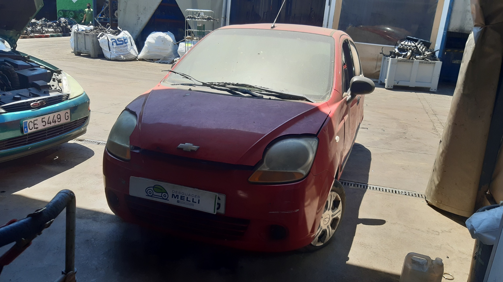 CHEVROLET Matiz M100 (1998-2001) Dešinys skydelis nuo saulės (saulės apsauga) PA6 18715122