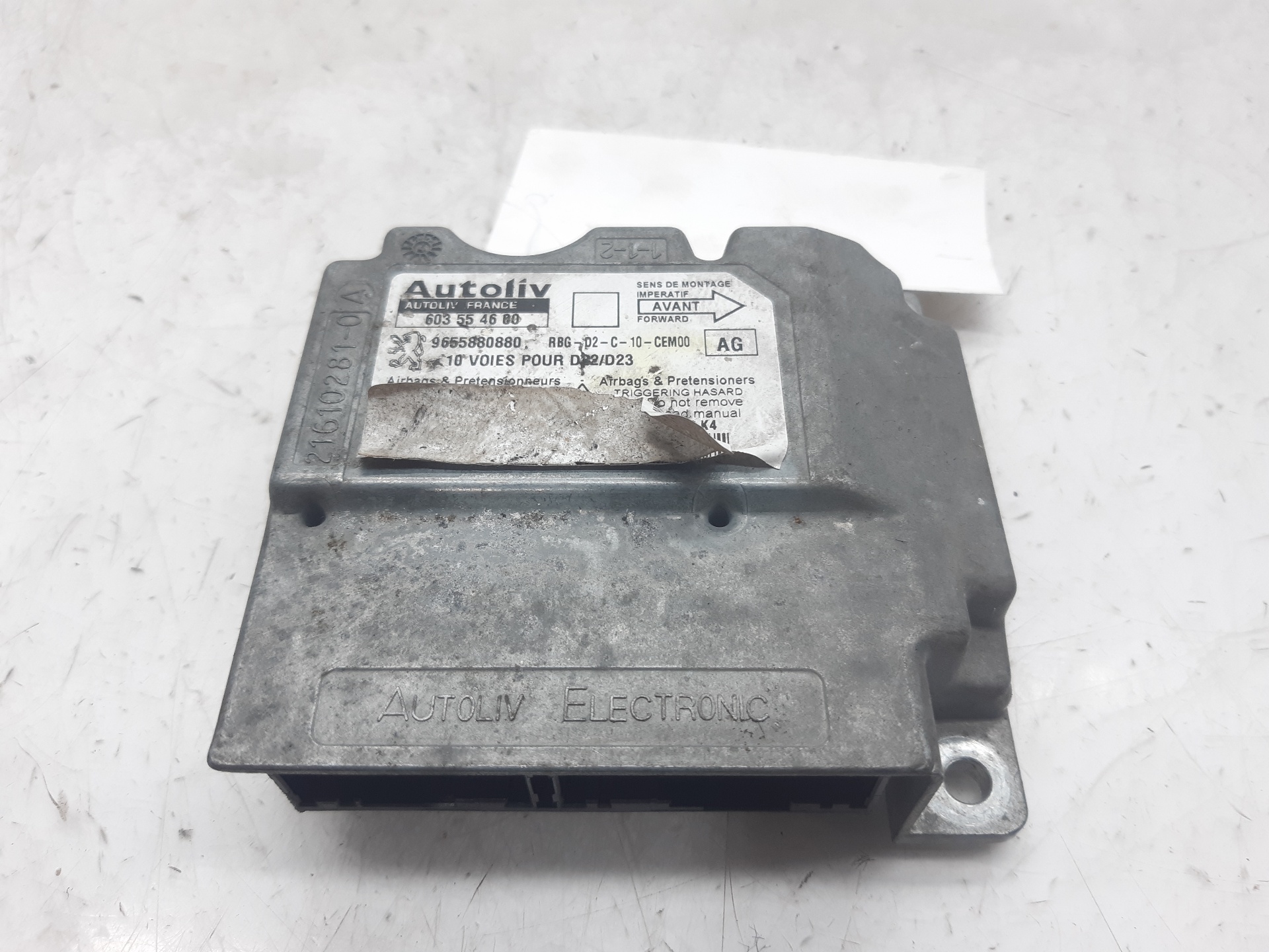 PEUGEOT 407 1 generation (2004-2010) SRS Control Unit 9655880880 18662259