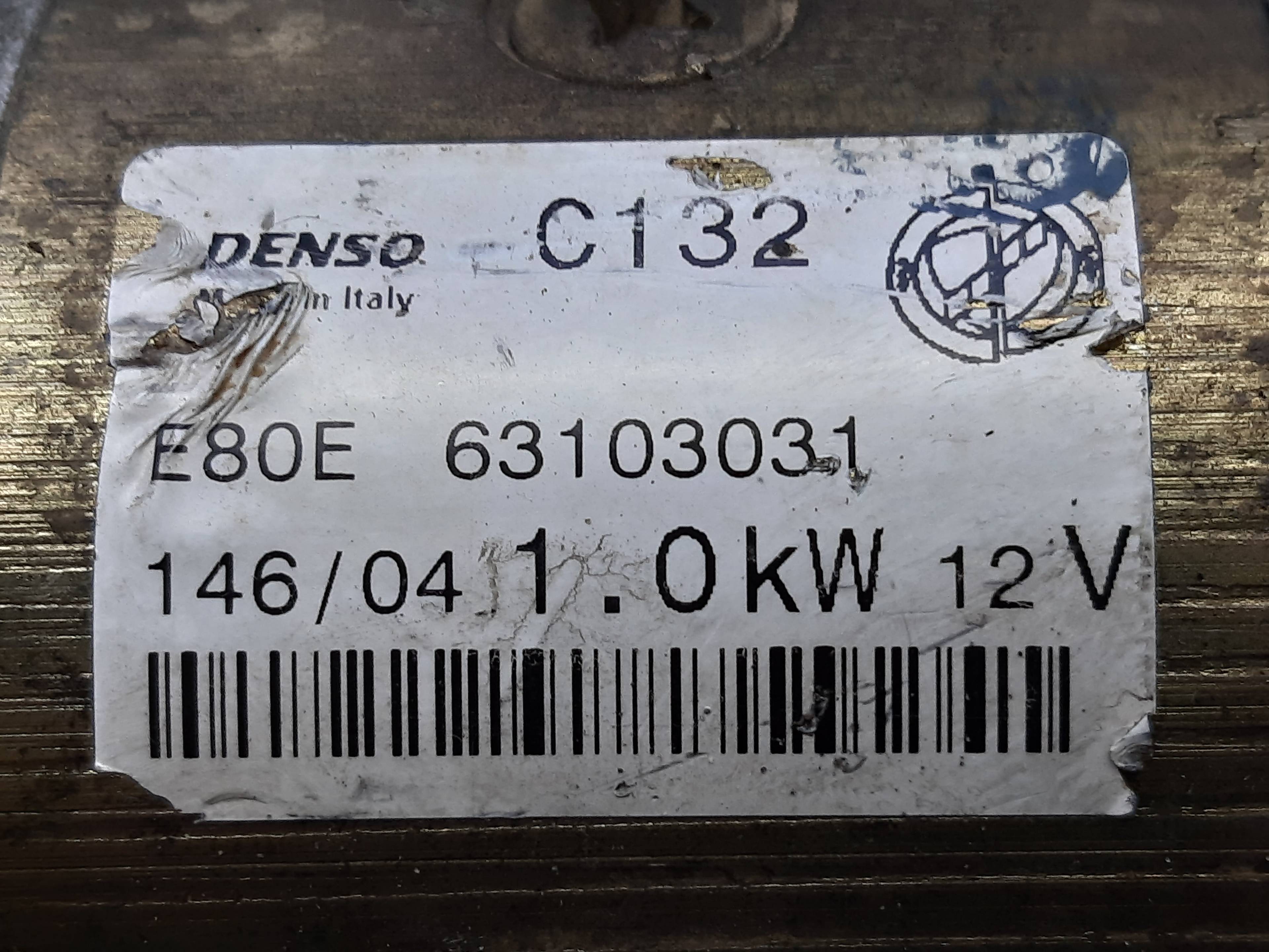 FIAT Punto 3 generation (2005-2020) Indítómotor 63103031 18802655