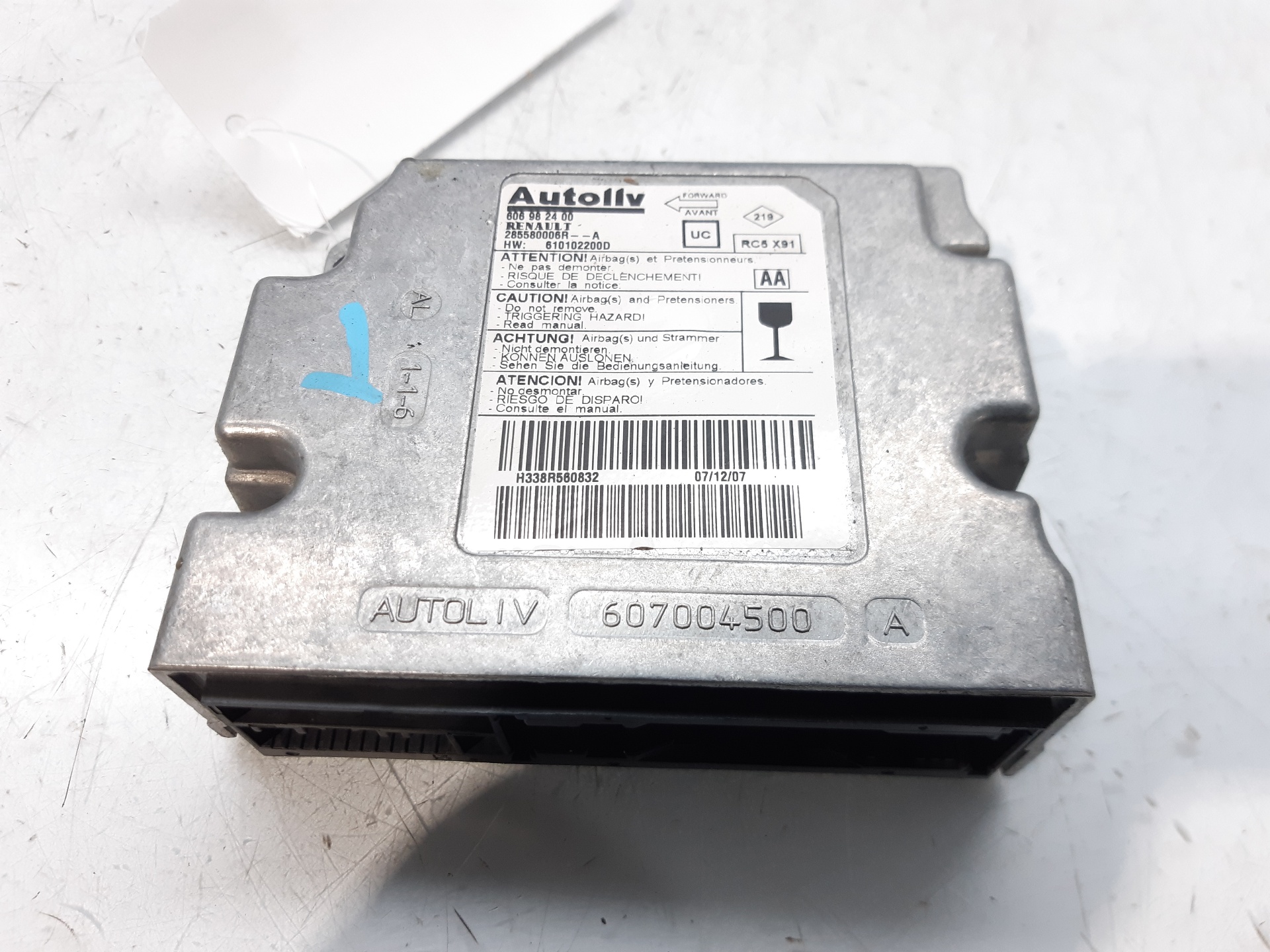 RENAULT Laguna 3 generation (2007-2015) Unitate de control SRS 285580006R 18775847